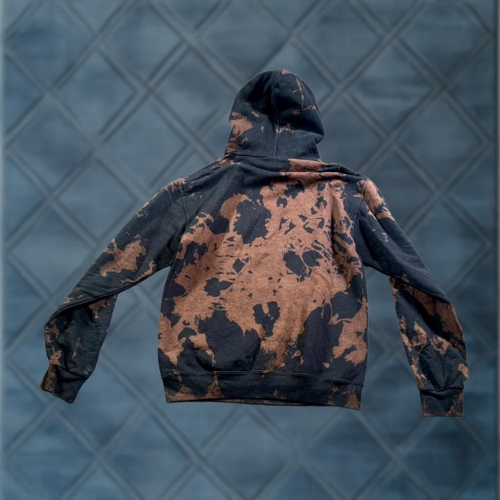CO Artist Union Hoodie Men S Black Brown Tie Dye Skeleton Peace Graphic Shirt Size US S / EU 44-46 / 1 - 1 Thumbnail