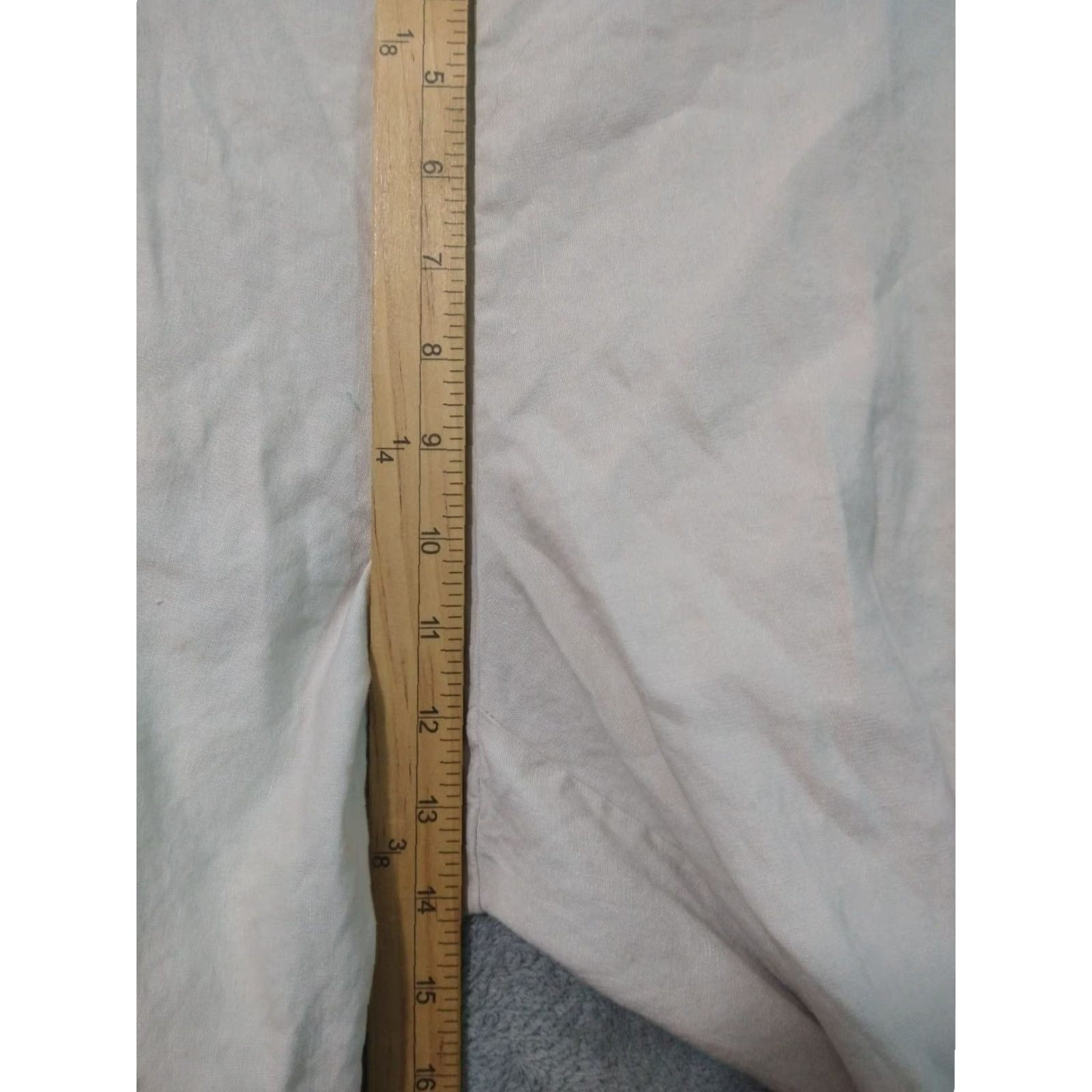 J. Jill J Jill Pants Womens 18 Beige Linen Blend Stretch Straight Leg Beachy Coastal Size 40" / US 18 - 4 Thumbnail