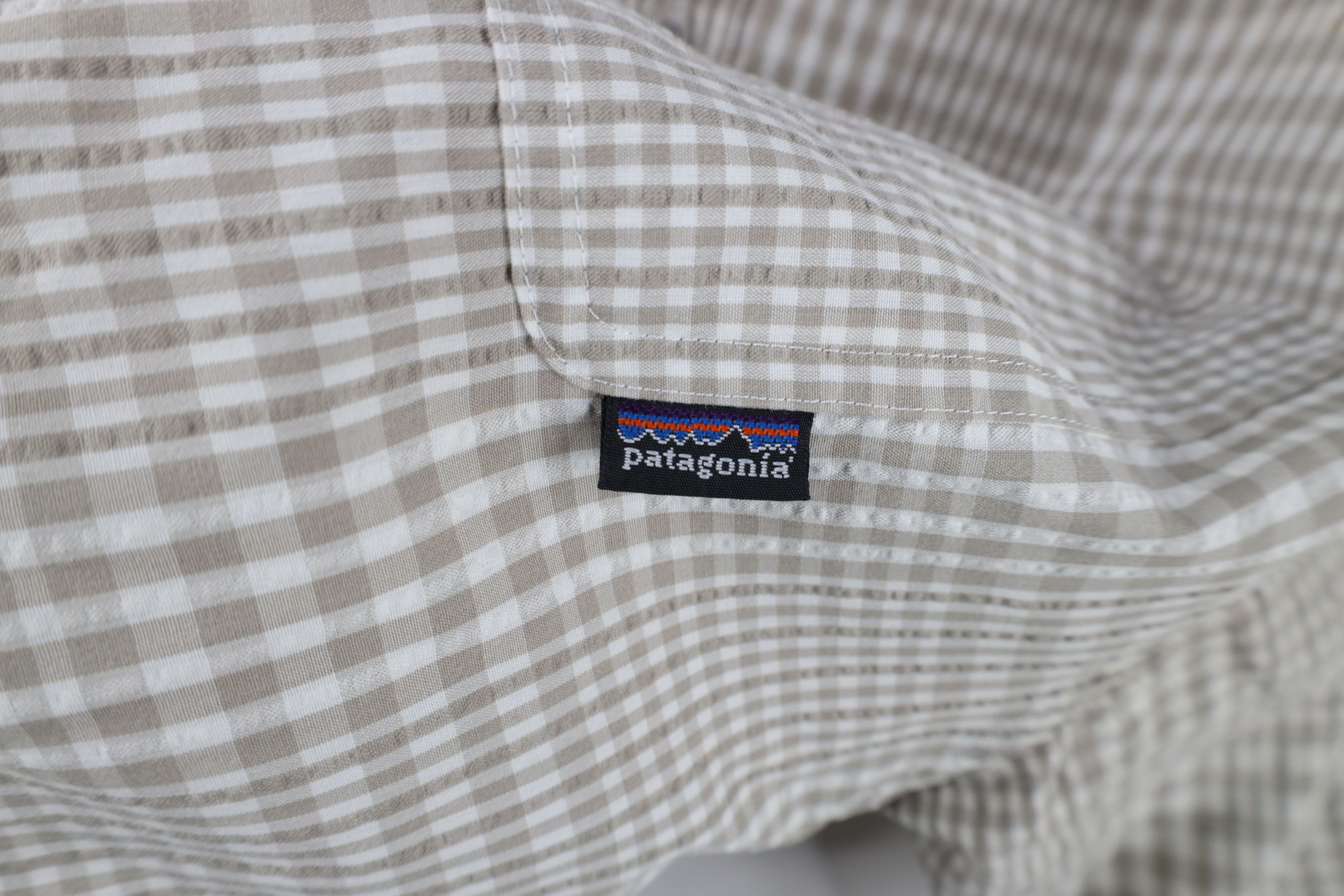 Patagonia × Vintage Vintage Patagonia Seer Sucker Collared Button Shirt Plaid Size US M / EU 48-50 / 2 - 5 Thumbnail