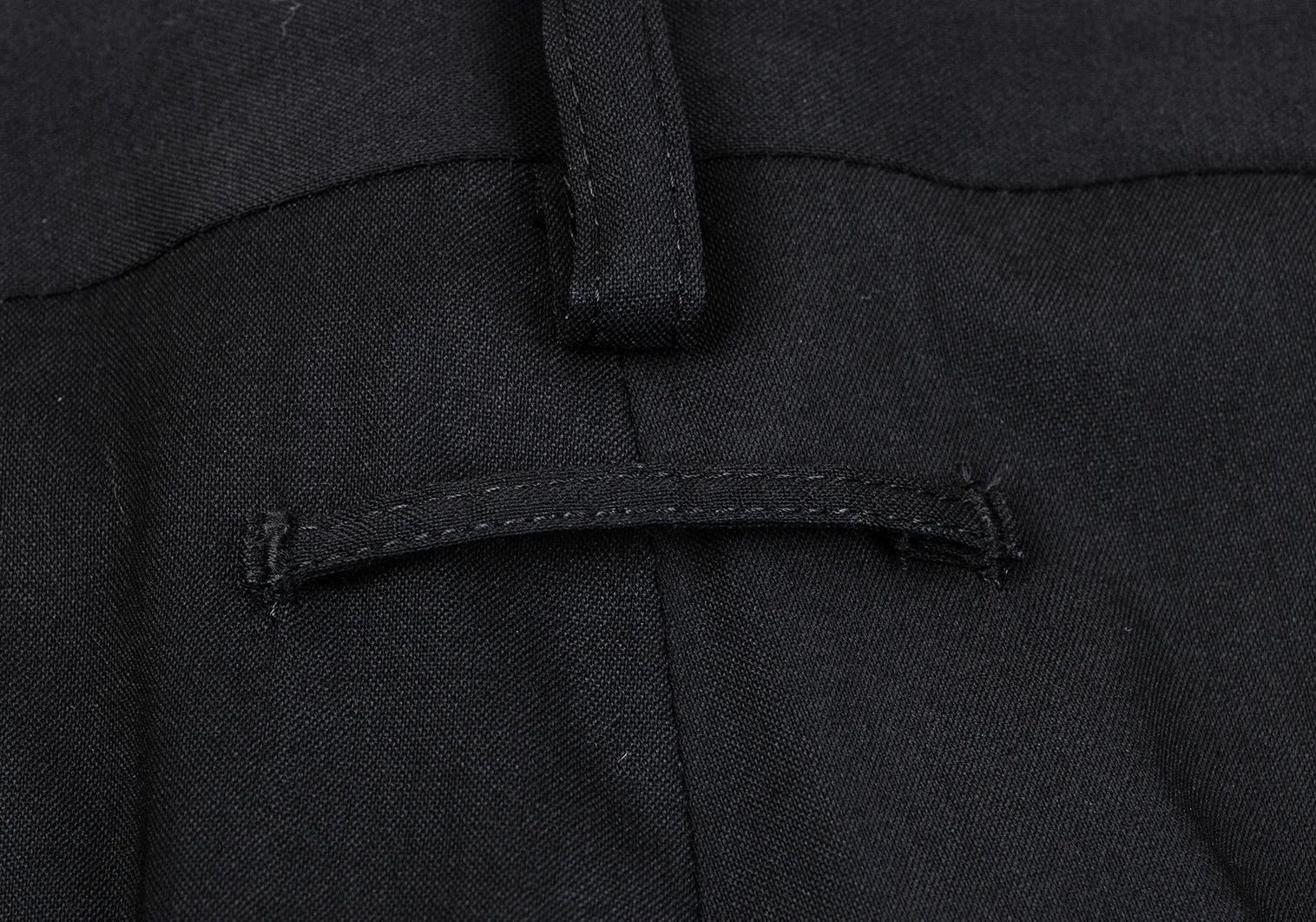 Jean Paul Gaultier Wool Blend Tapered Pants in Black, Size 48 Size US 32 / EU 48 - 11 Thumbnail