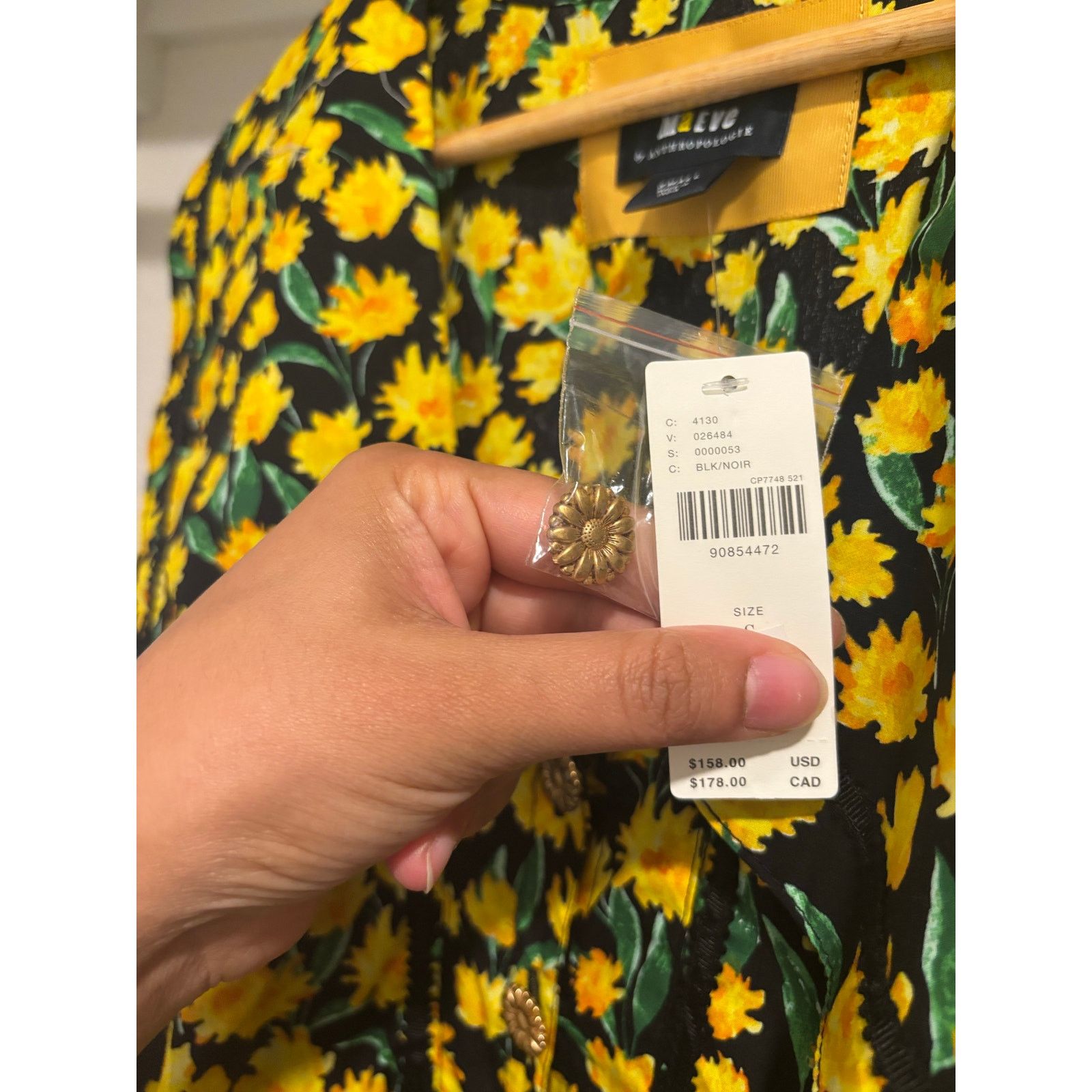 Anthropologie NWT Maeve Collared Poplin Swing Mini Dress Sz S Size S / US 4 / IT 40 - 7 Thumbnail