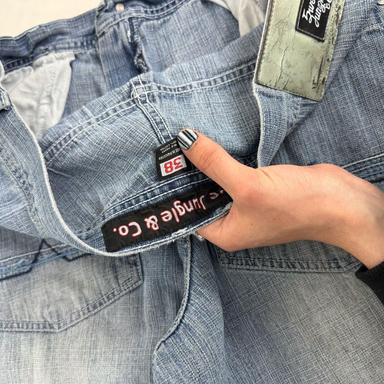 JNCO × Southpole × Vintage Vintage y2k faded grunge archive baggy wide leg skater jeans Size US 36 / EU 52 - 6 Thumbnail