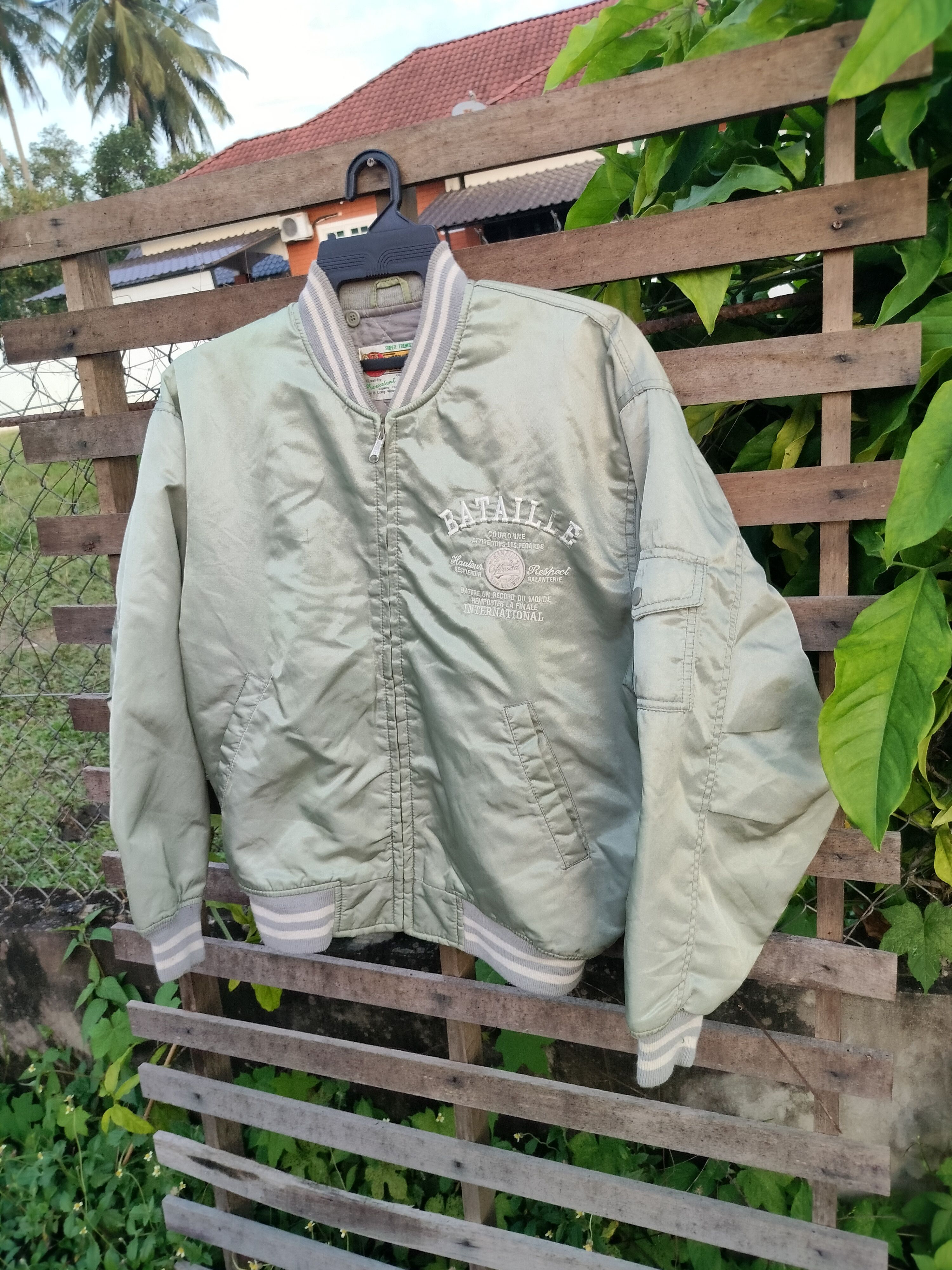 Japanese Brand × Vintage BATAILLE OFF ROAD COMING EMBROIDERED BOMBER JACKET Size US M / EU 48-50 / 2 - 6 Thumbnail