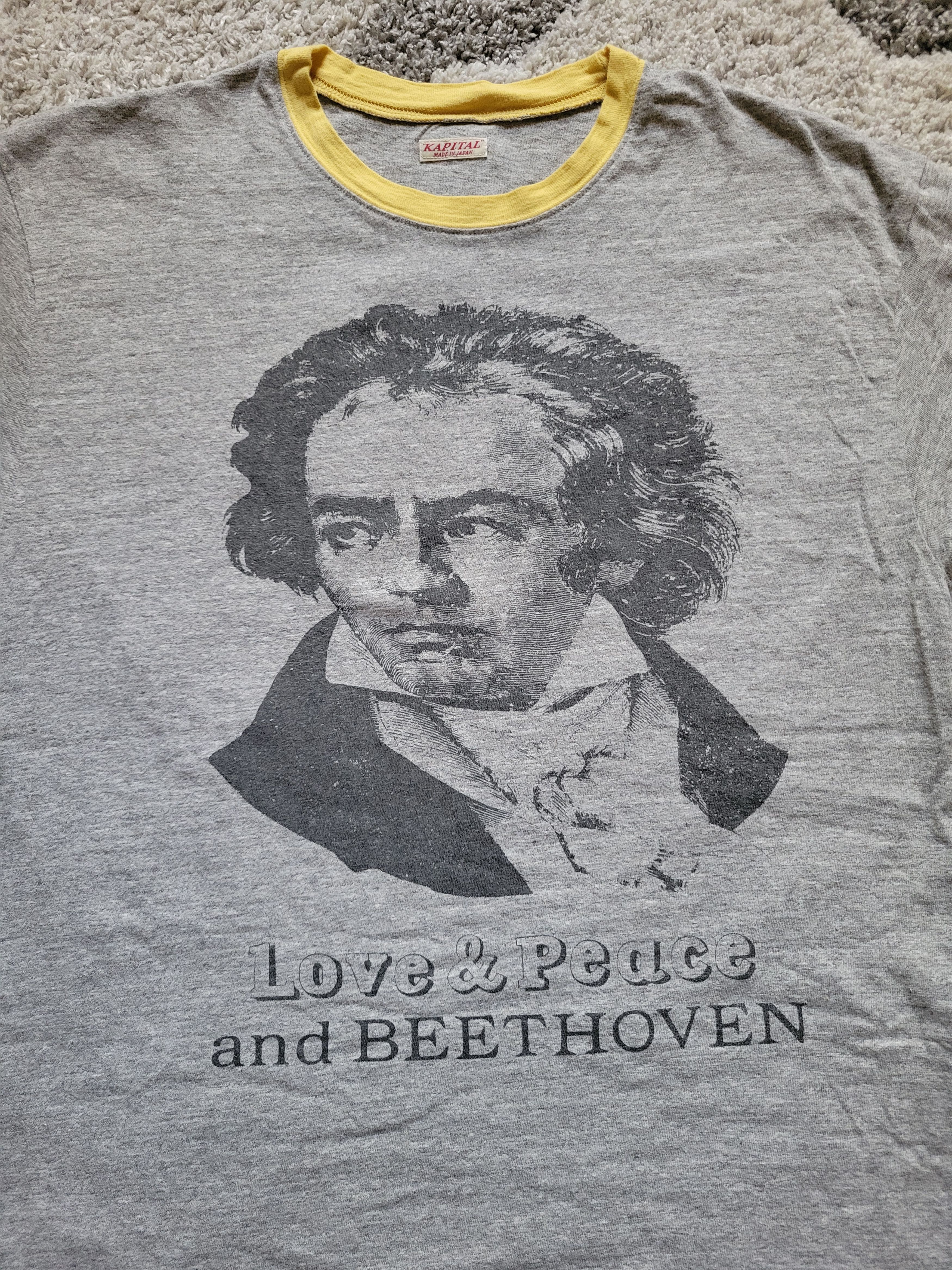 Kapital Love&peace and Beethoven ringer tee size 4 Size US L / EU 52-54 / 3 - 3 Thumbnail