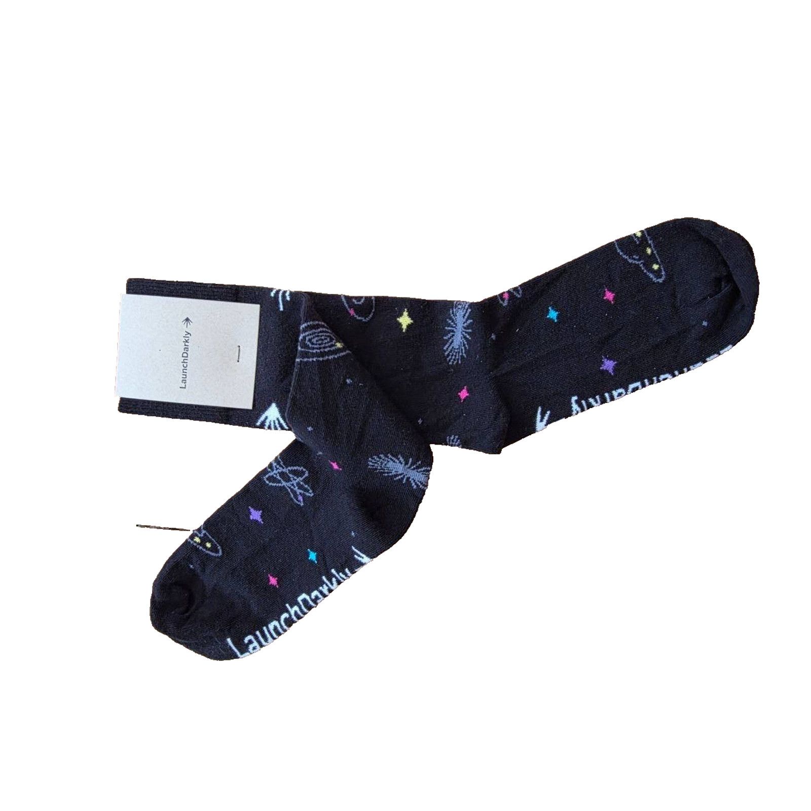 & Other Stories Sock Club cotton Launch Darkly Galactic Socks Black A001829 Size ONE SIZE - 2 Thumbnail