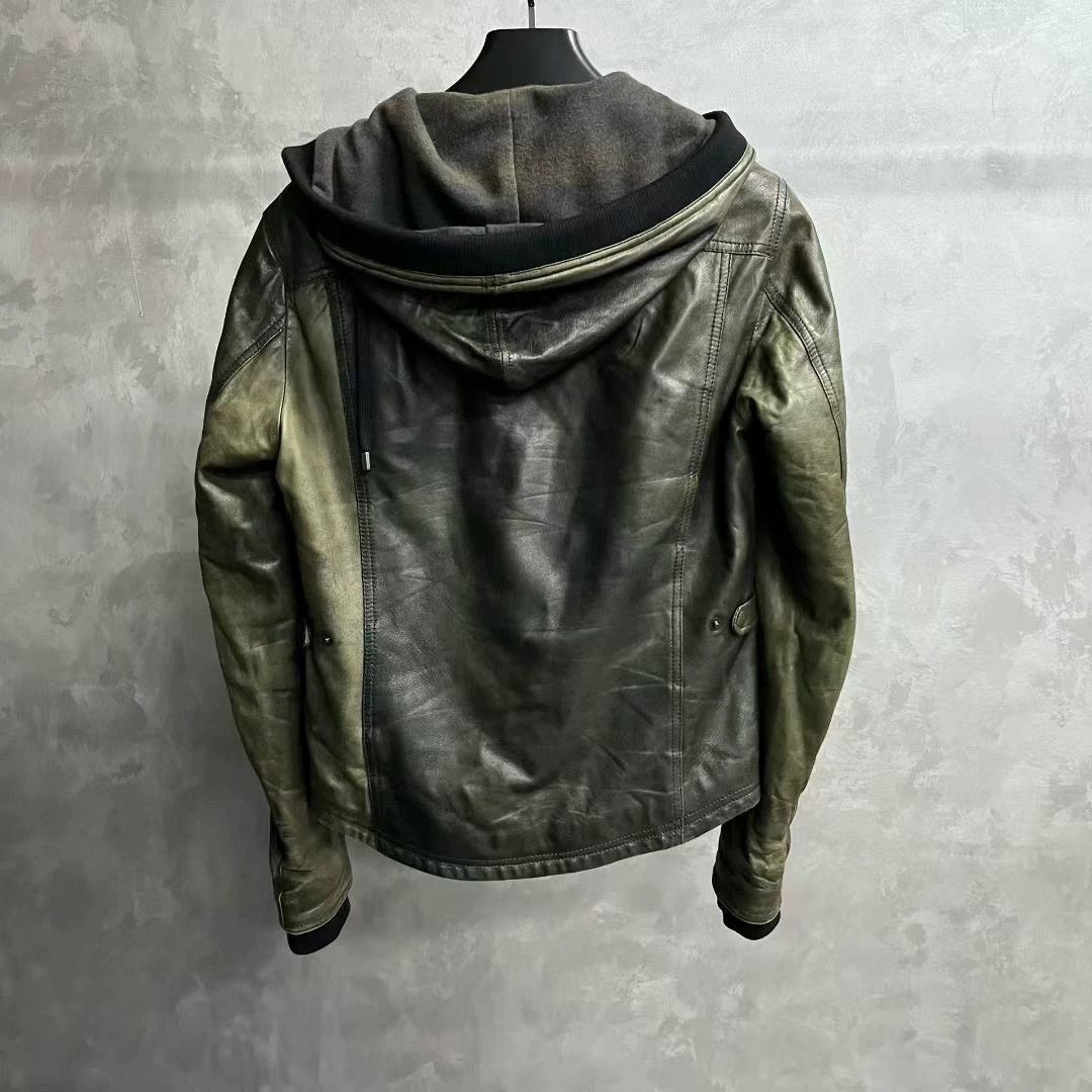 Dolce & Gabbana dolce&gabbana green leather hooded jacket Size US M / EU 48-50 / 2 - 2 Thumbnail