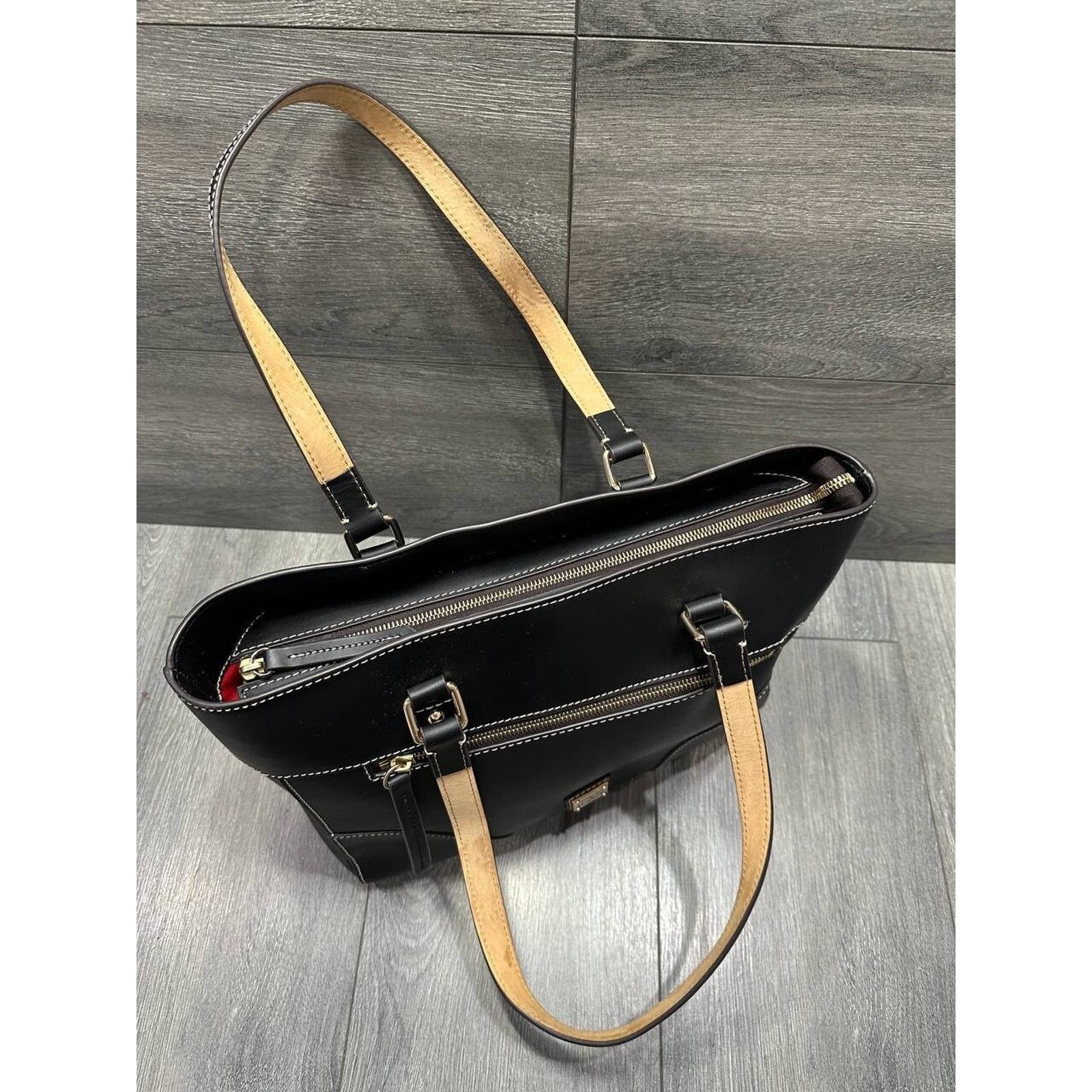 Dooney & Bourke Dooney & Bourke Beacon Zip Top Large Tote Black bag B000537 Size ONE SIZE - 4 Thumbnail