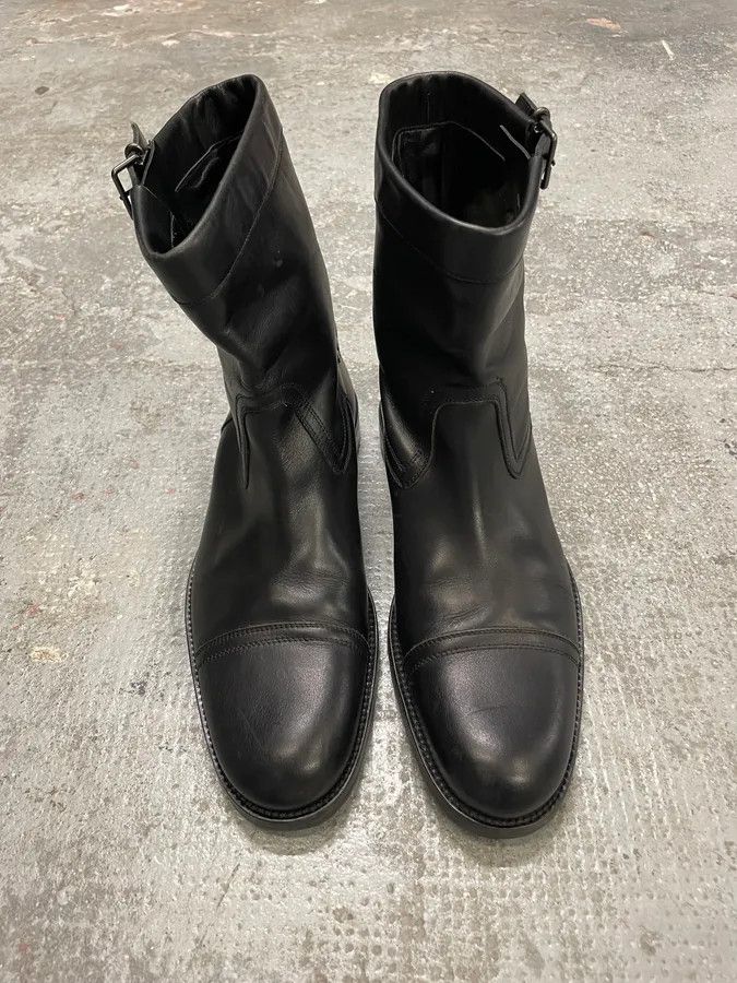 Gucci Gucci Straps Black Leather Boots Size US 8.5 / EU 41-42 - 4 Thumbnail