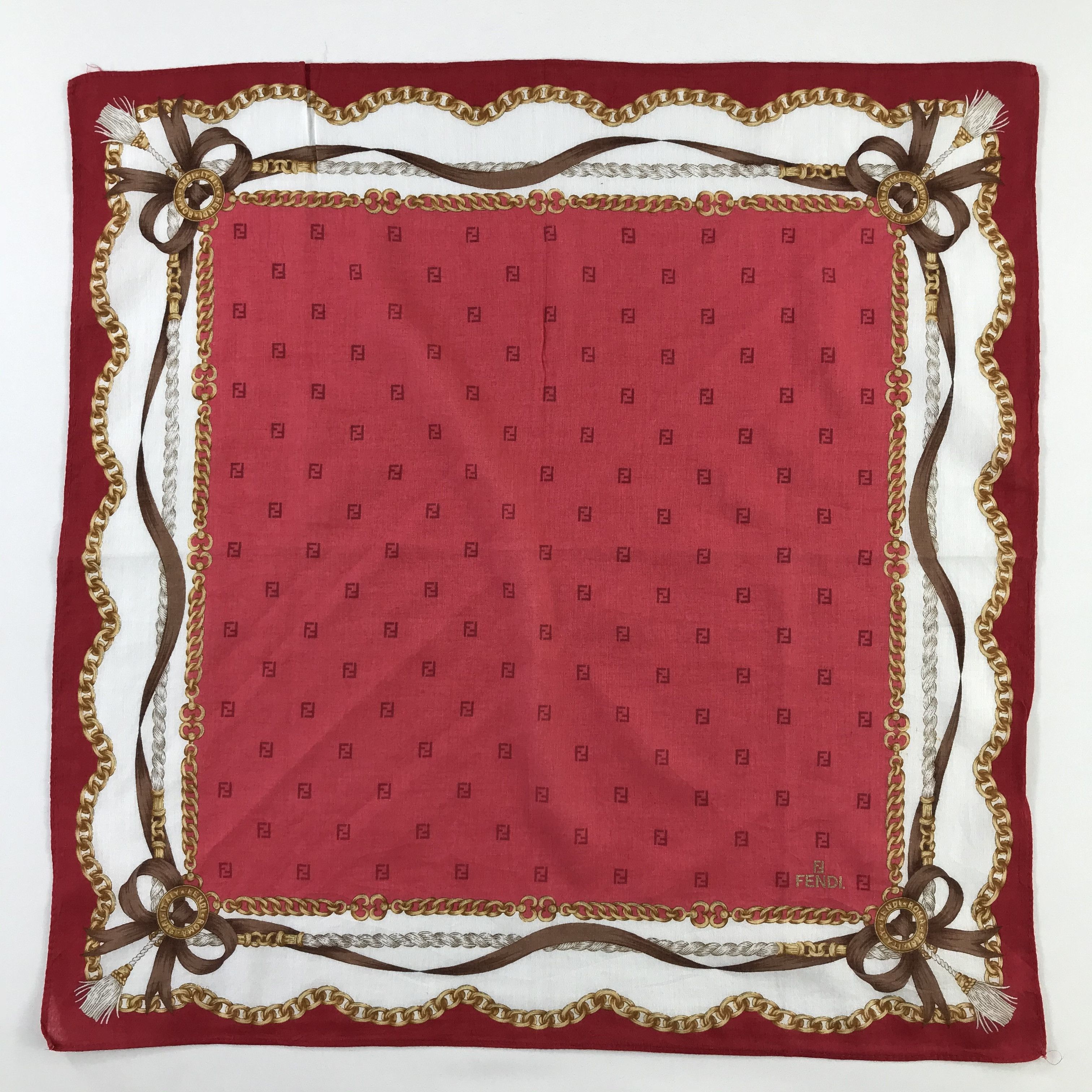 Vintage Vintage Fendi Bandana / Handkerchief / Neckerchief - S935 Size ONE SIZE - 1 Thumbnail