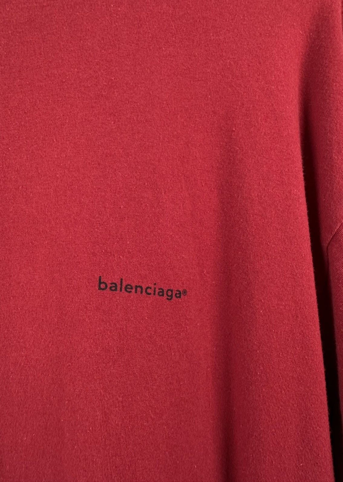 Balenciaga Balenciaga - 2018 Oversized - Small Chest Logo Tee Size US M / EU 48-50 / 2 - 4 Thumbnail