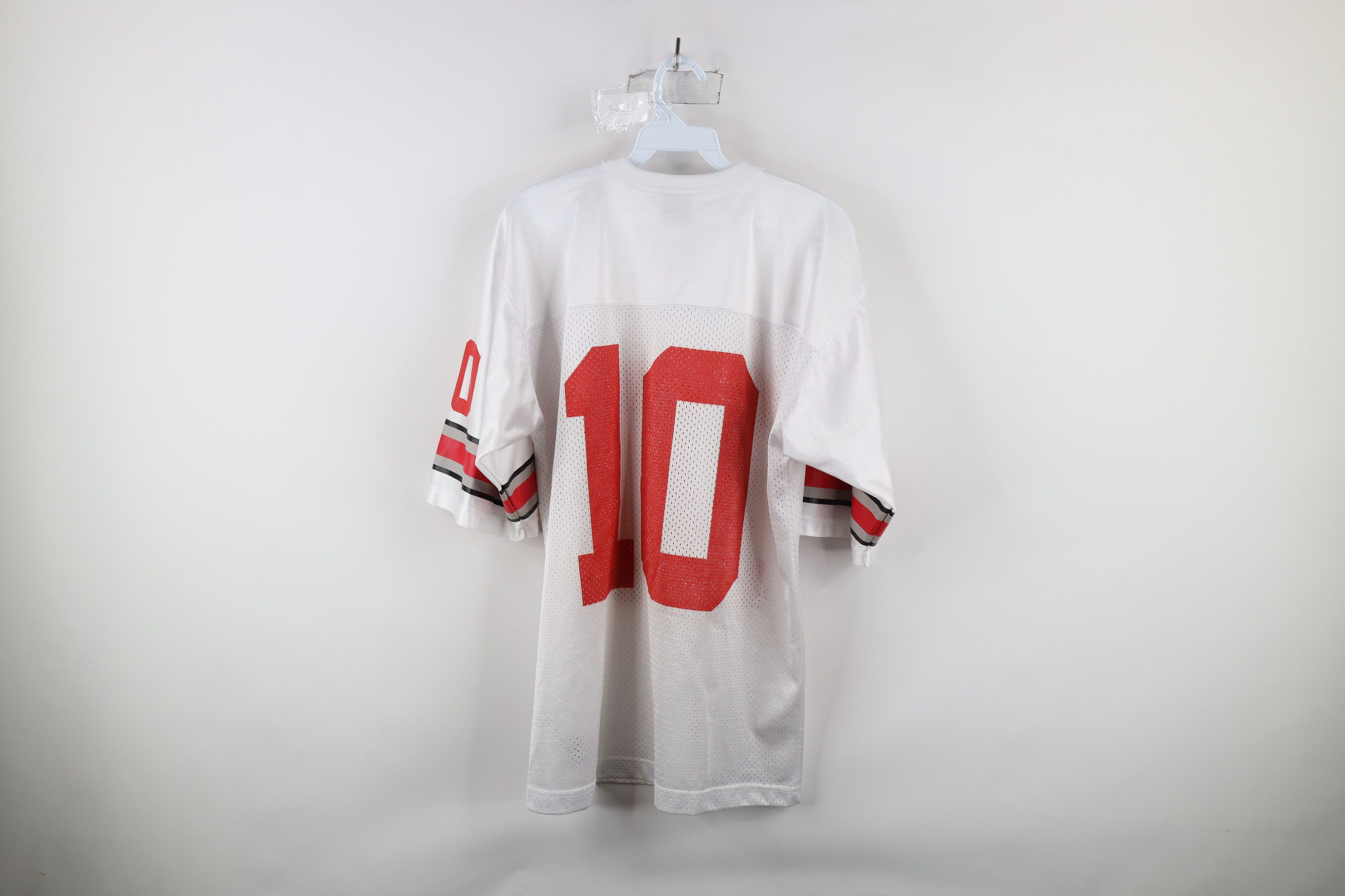 Nike × Vintage Vintage Nike Ohio State University Football Jersey White Size US S / EU 44-46 / 1 - 10 Thumbnail