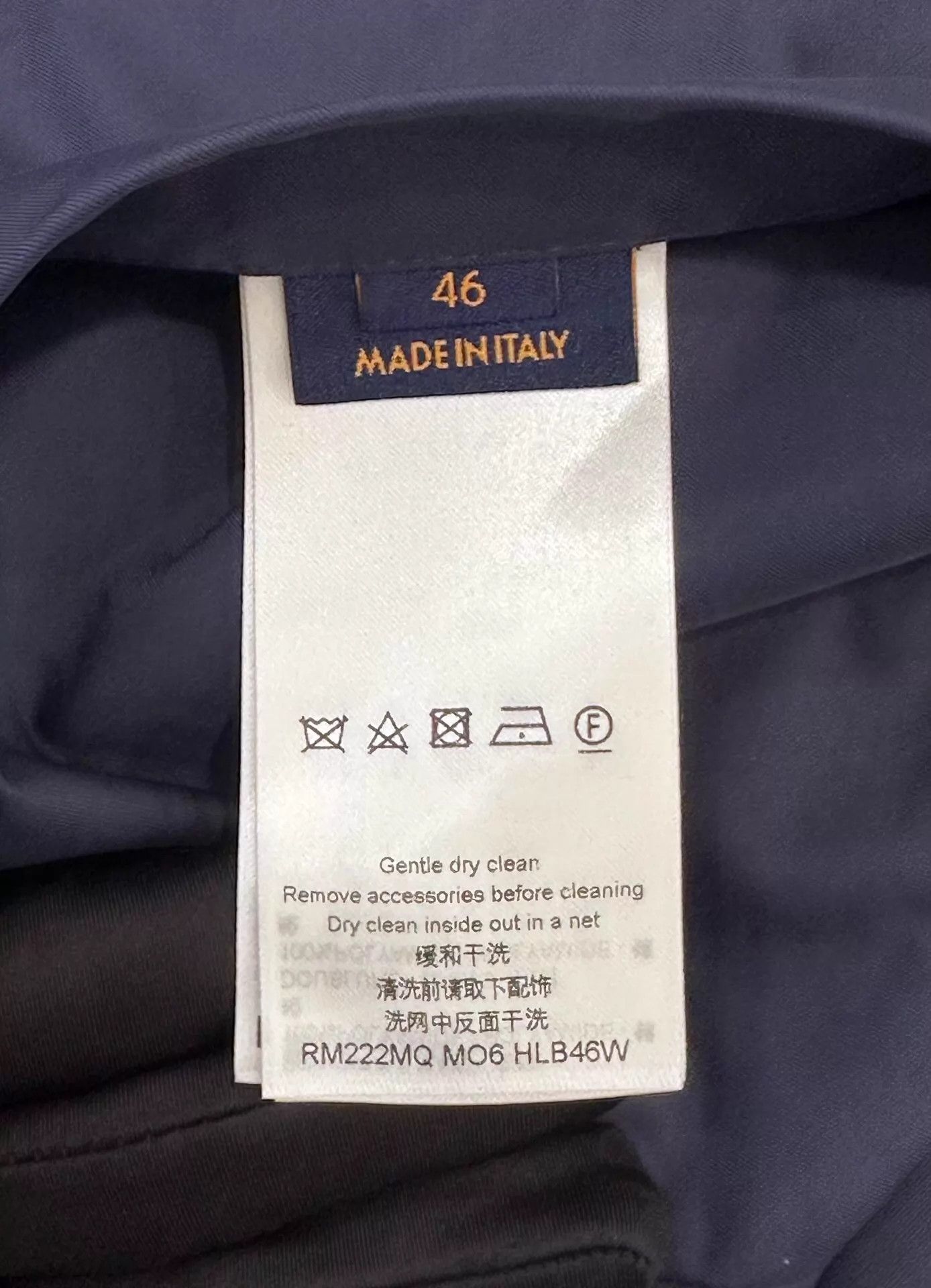 Louis Vuitton LV Men's Navy Blue All-Over Monogram Zipped Jacket 46 Size US S / EU 44-46 / 1 - 6 Thumbnail