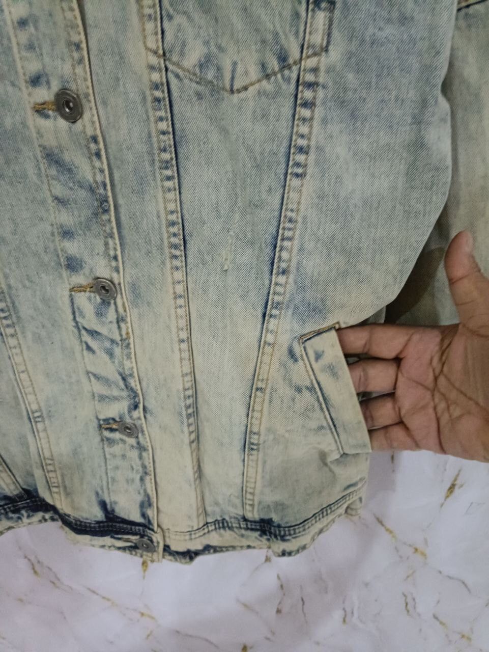 Bershka BERSHKA DENIM JACKET Size US L / EU 52-54 / 3 - 7 Thumbnail