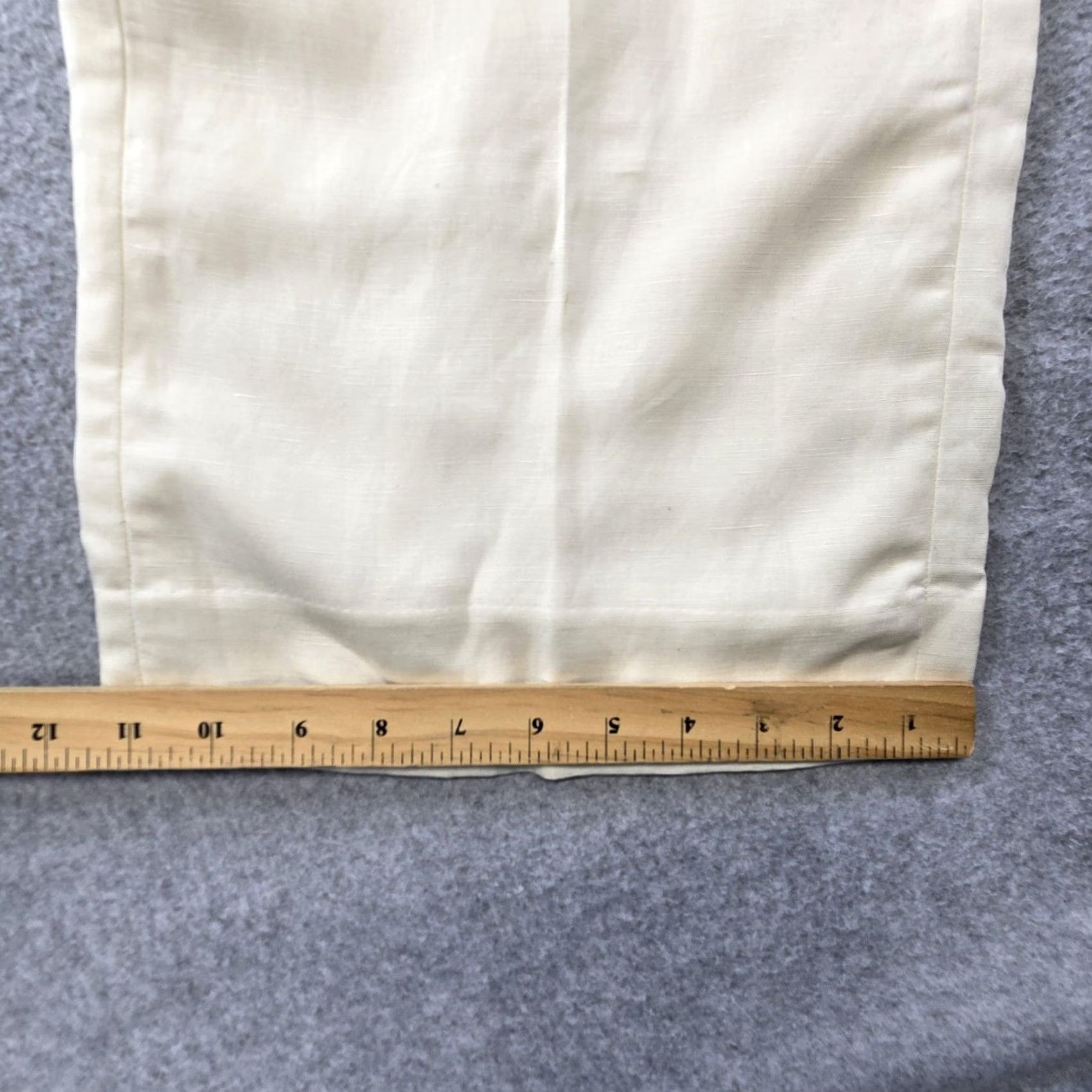 Banana Republic VINTAGE: No Banana Republic Pants Womens 6 Petite White Wide-Leg Twill Pleated Lined Size 28" / US 6 / IT 42 - 5 Thumbnail