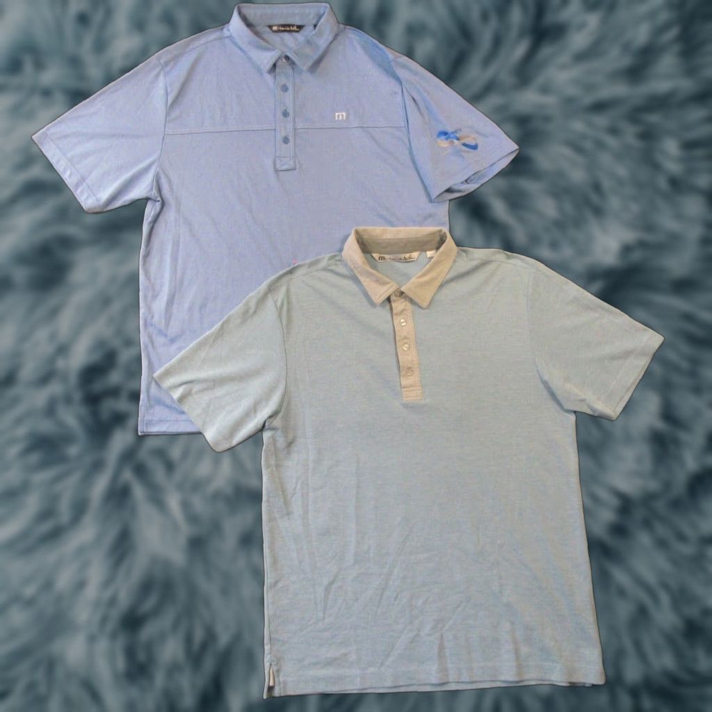 TravisMathew Travis Mathew Polo Shirt Mens Large Blue Embroidered Shoulder Golf Shirt Polo Mens Large Blue Embroidered On Shoulder Size US L / EU 52-54 / 3 - 1 Thumbnail