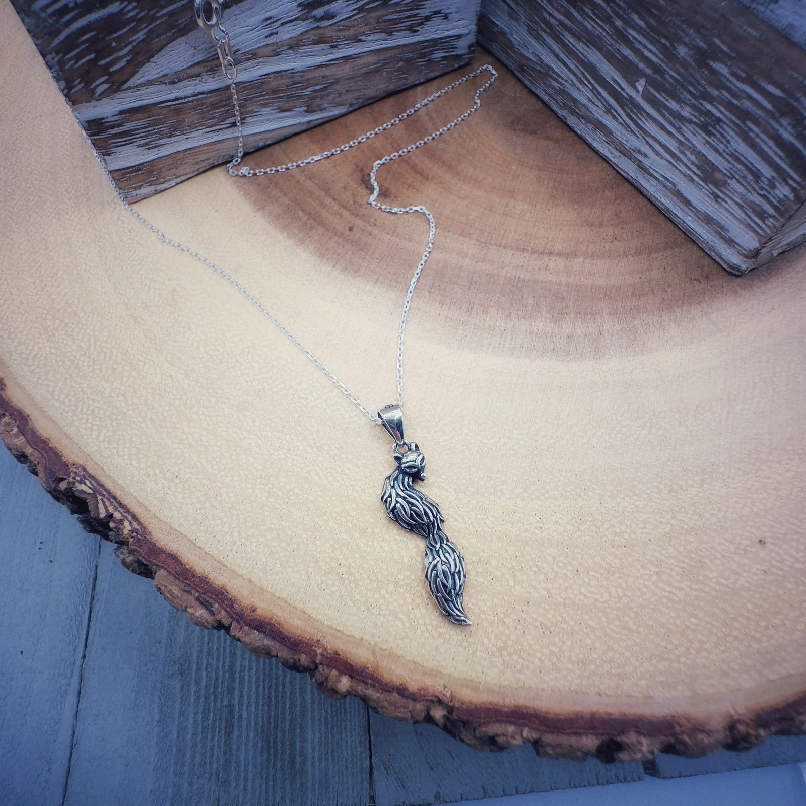 The Unbranded Brand Fox Sterling Silver Necklace Size ONE SIZE - 2 Thumbnail