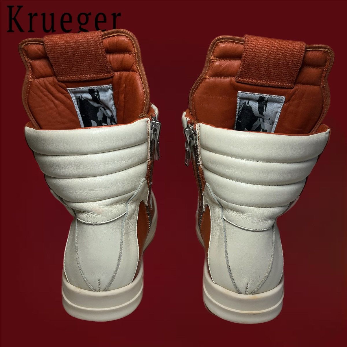 Rick Owens Rick Owens Orange Geobasket 2016 Size US 7.5 / IT 37.5 - 3 Thumbnail