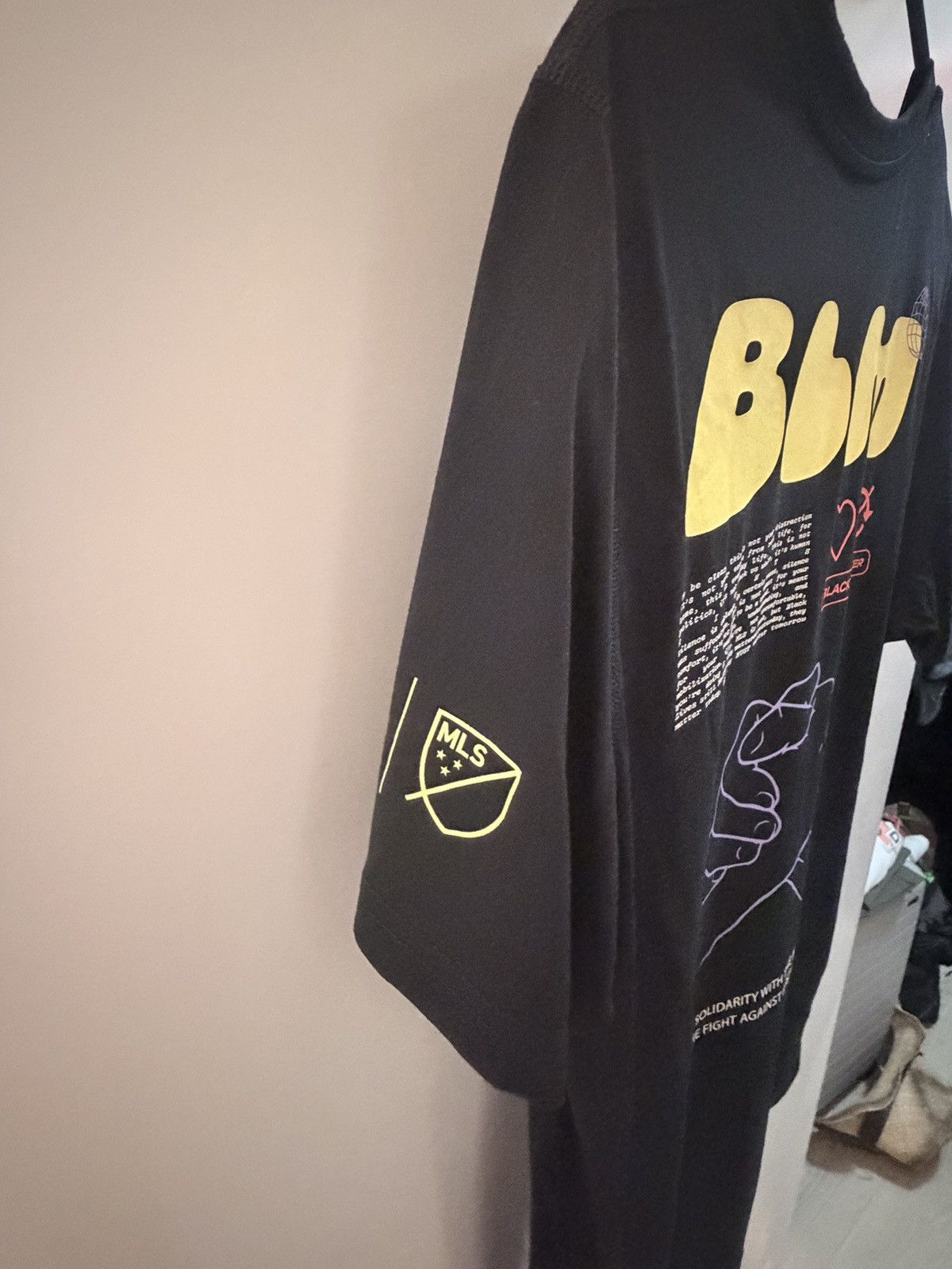 Adidas BLM x MLS Adidas Limited Edition Dri Fit Size US L / EU 52-54 / 3 - 3 Thumbnail