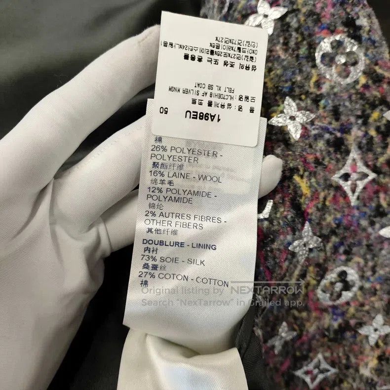 Louis Vuitton Louis Vuitton Wool full-print single-breasted coat Size US M / EU 48-50 / 2 - 6 Thumbnail