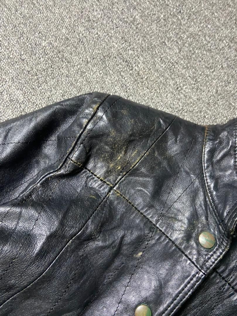 Japanese Brand Japanese Brand Button & Zip Leather Jacket (176) Size US XXS / EU 40 - 4 Thumbnail