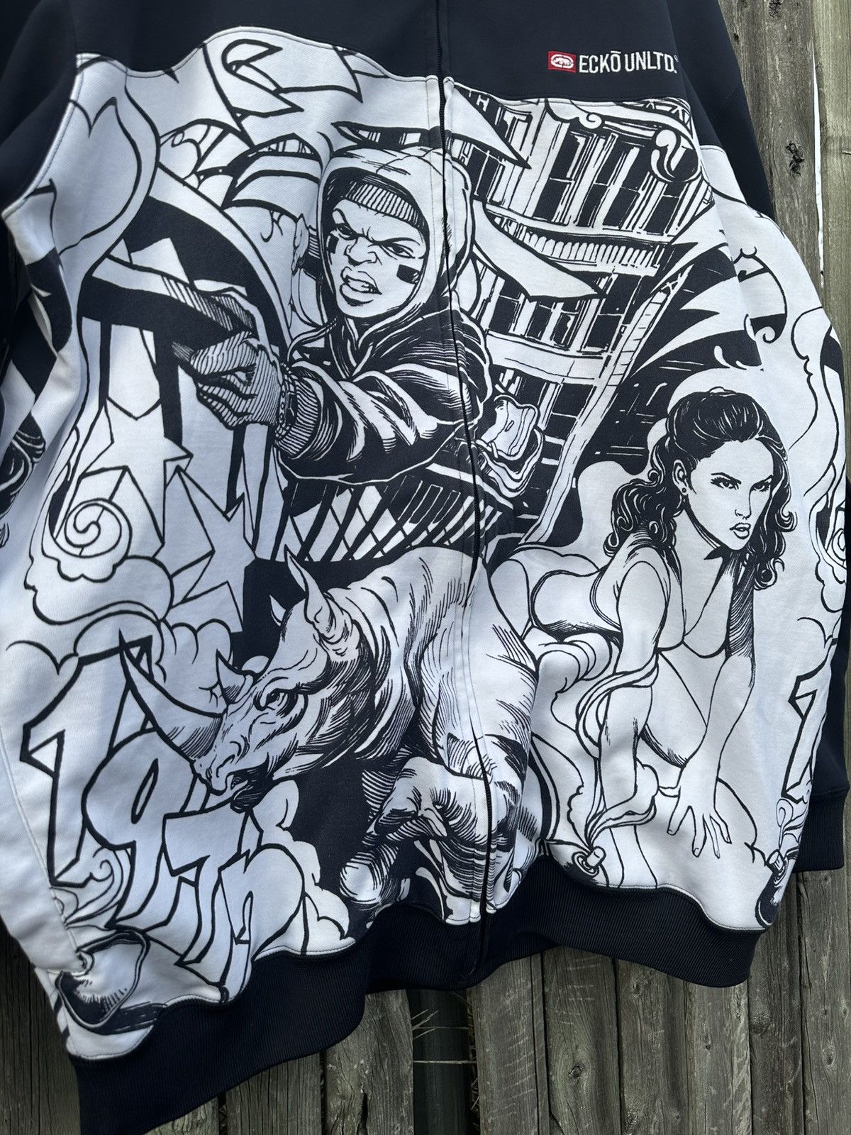 Ecko Unltd. Vintage Ecko unlimited graffiti jacket Size US XXL / EU 58 / 5 - 3 Thumbnail