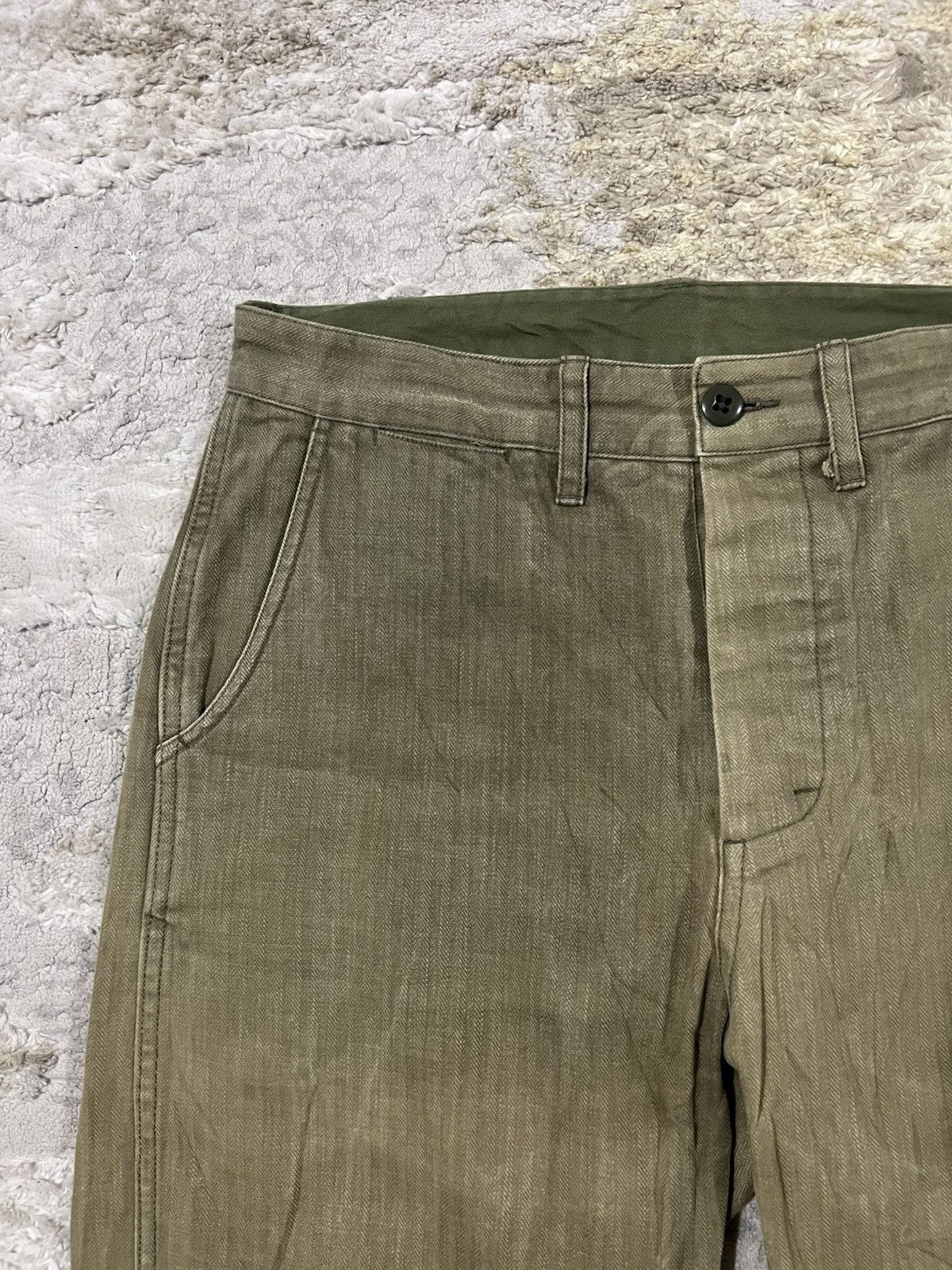 The Real McCoy's Vintage Military HBT Herringbone M-65 M-1951 Trousers Pants Size US 31 - 4 Thumbnail