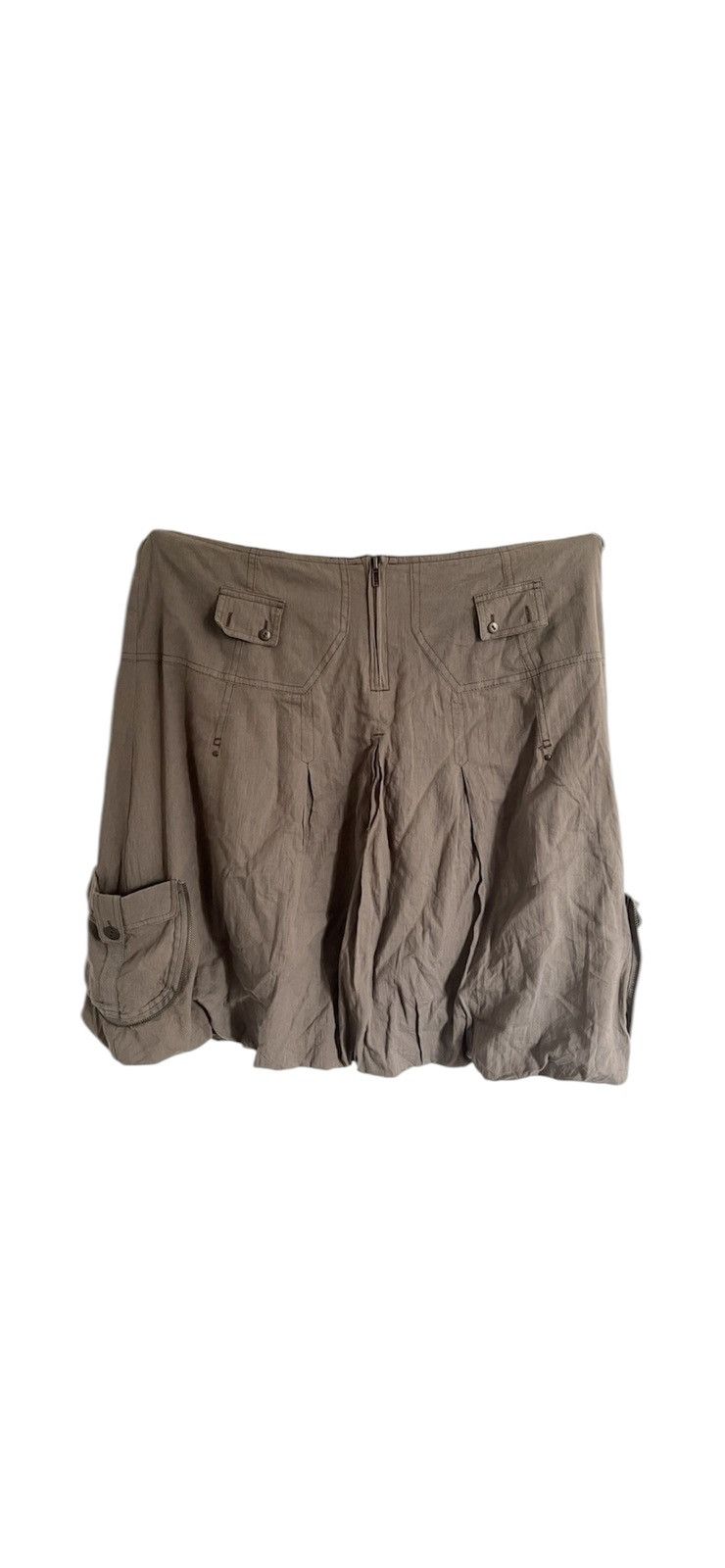 Japanese Brand × Vintage Y2K Cargo Skirt Multi pocket military parachute like diesel Size 34" / US 12 / IT 48 - 1 Thumbnail