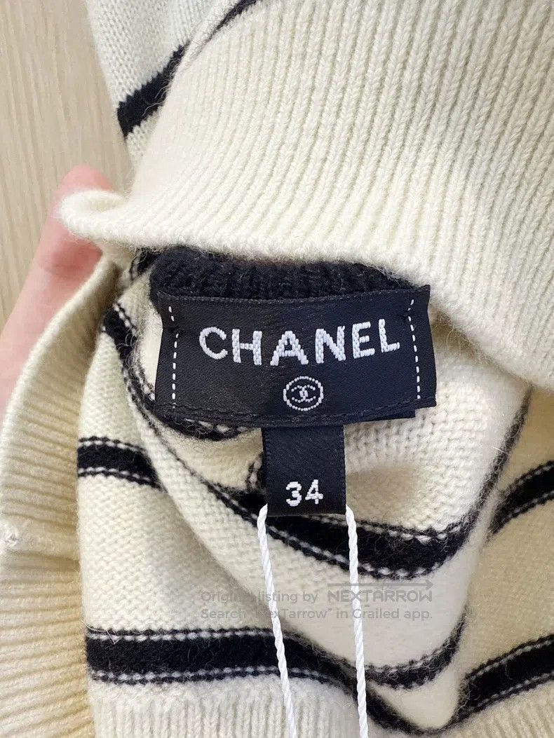 Chanel Chanel Striped double c neck strap Size XXS / US 00 / IT 34 - 6 Thumbnail
