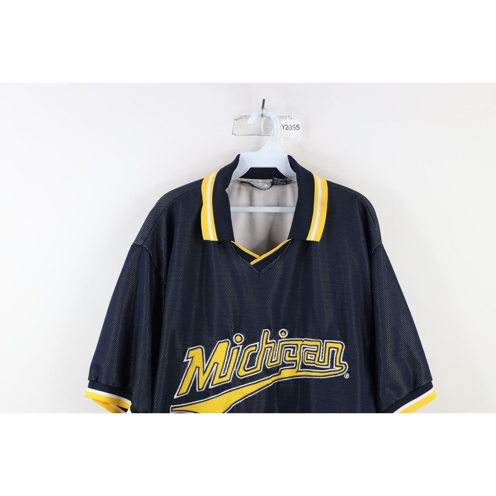 Vintage Vintage 90s Spell Out Script University of Michigan Polo Size US XL / EU 56 / 4 - 2 Thumbnail