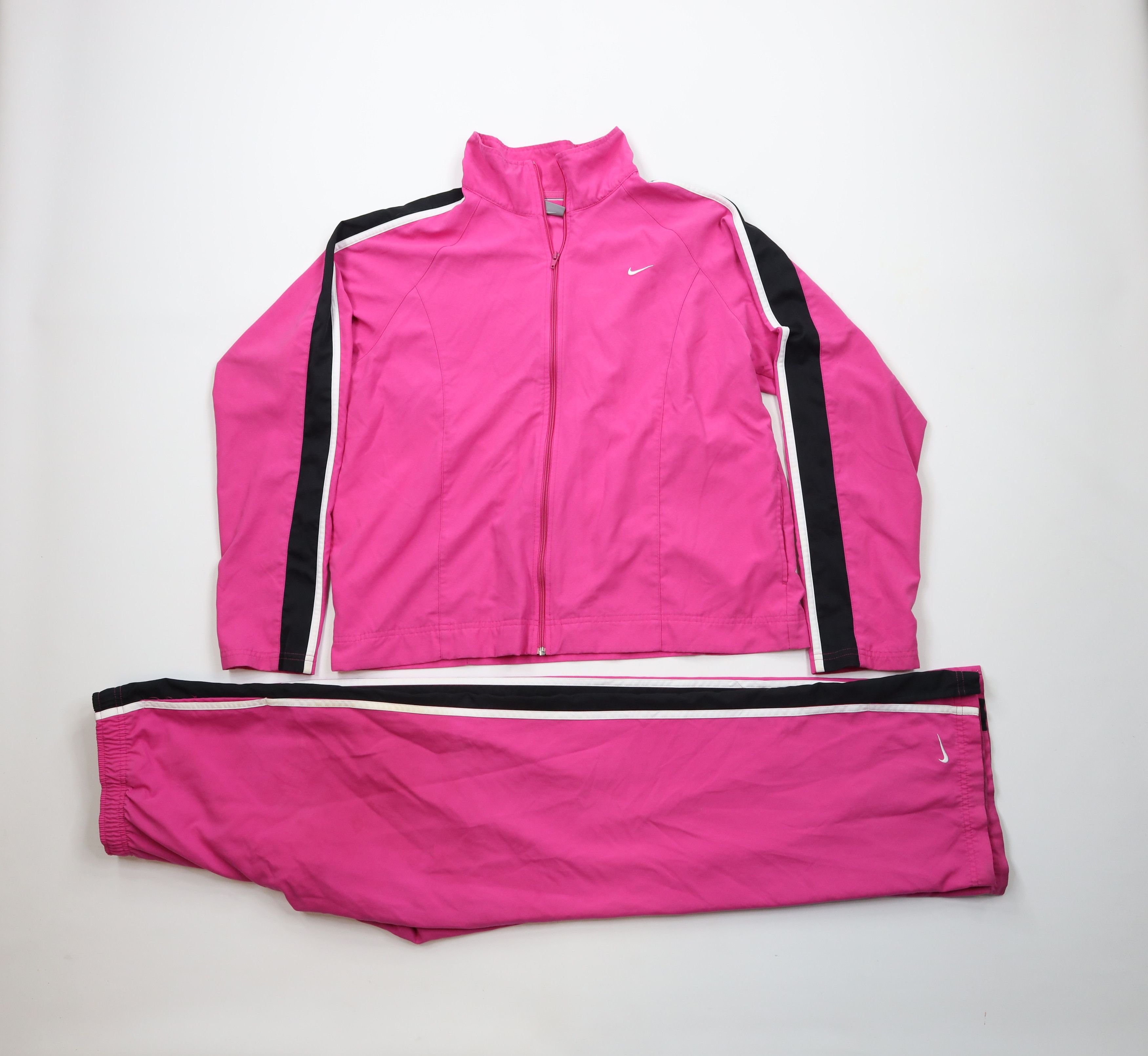 Nike × Vintage Vintage 90s Y2K Nike Travis Scott Mini Swoosh Track Suit Size L / US 10 / IT 46 - 1 Thumbnail