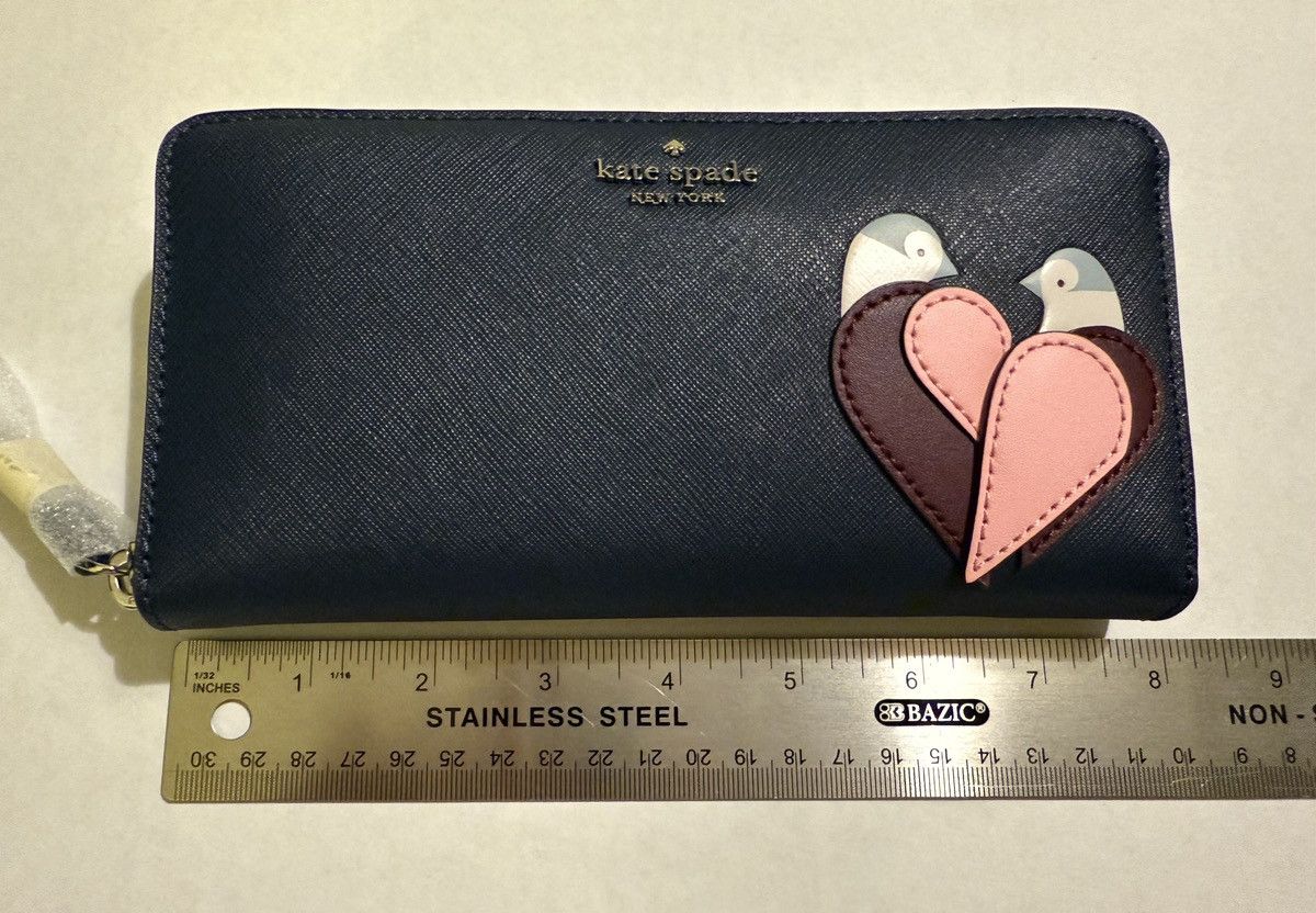 Kate Spade Kate Spade Limit Edition Navy Continental Love Birds Wallet Size ONE SIZE - 8 Thumbnail