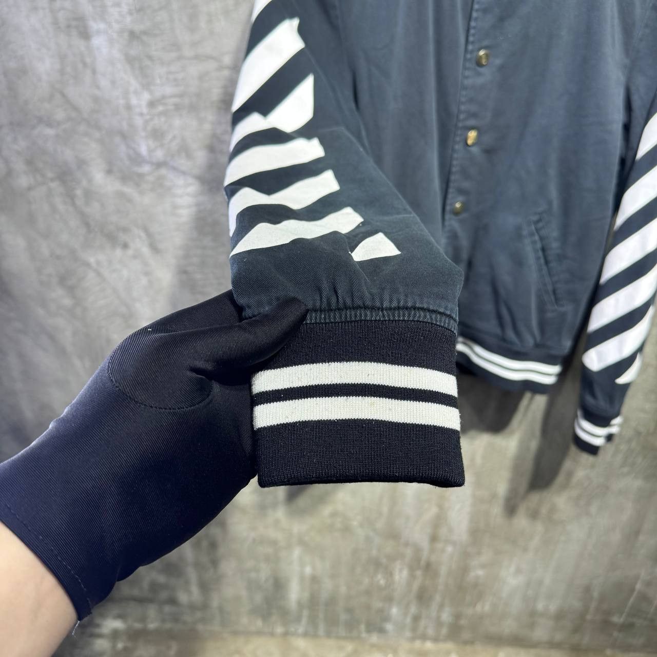 Off-White Off-White “Blue collar” Bomber jacket rare piece Size US M / EU 48-50 / 2 - 8 Thumbnail