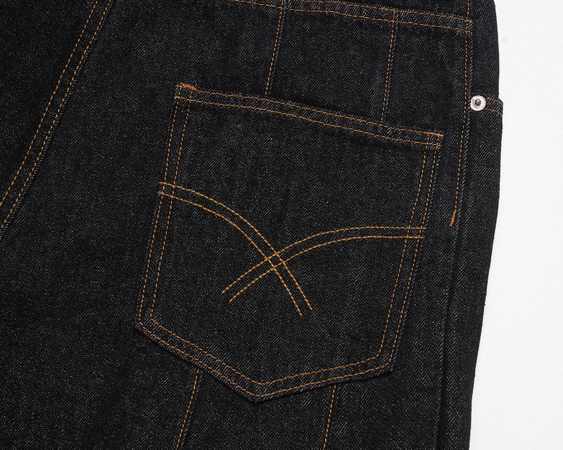 Jean High street washed loose wide-leg classic scimitar jeans Size US 32 / EU 48 - 5 Thumbnail