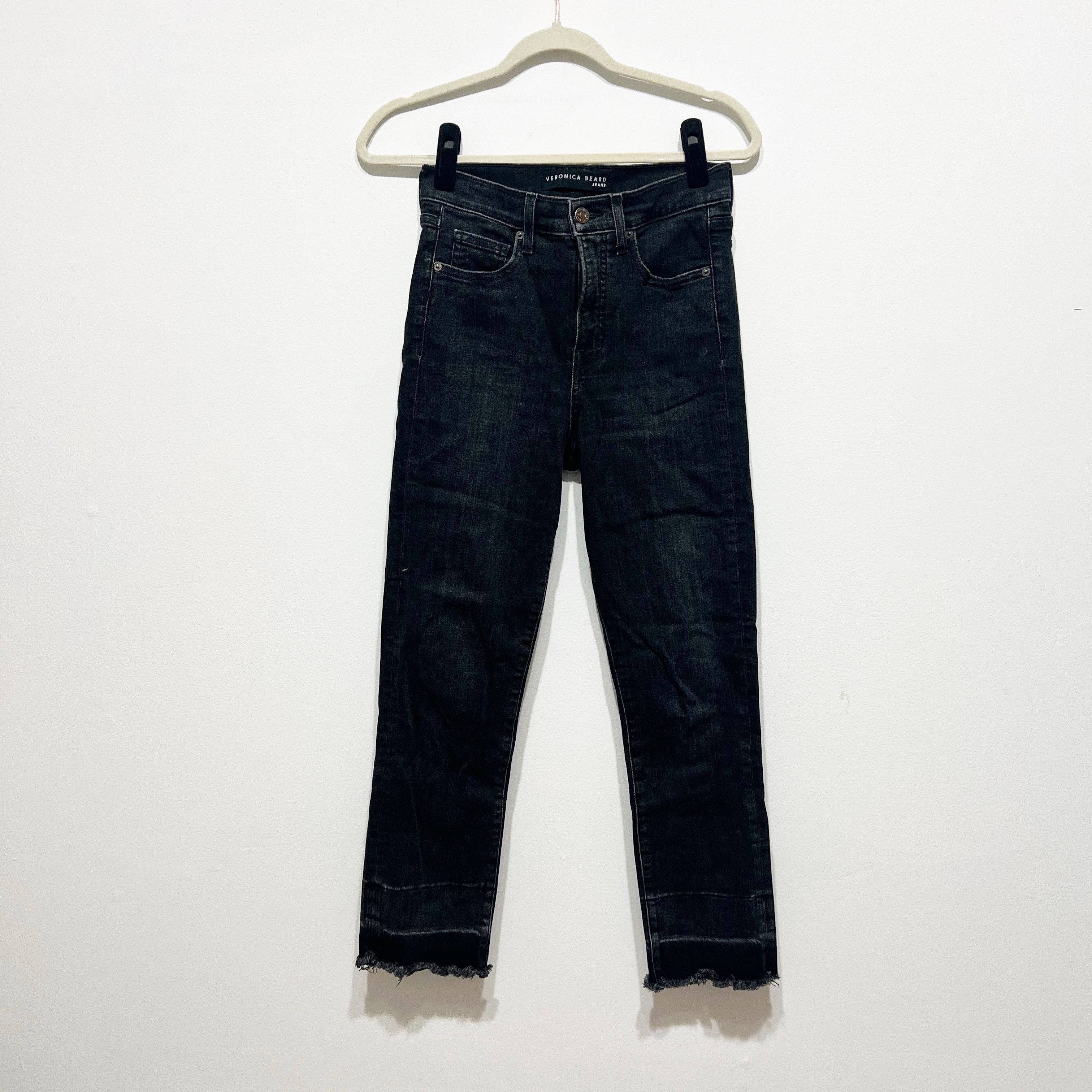 Veronica Beard Ryleigh Slim Straight Cotton