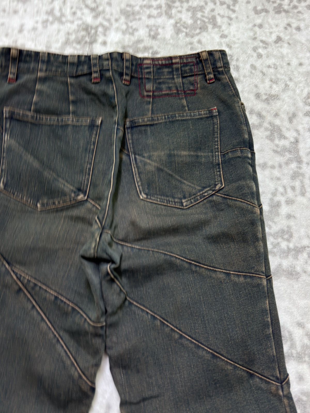 Japanese Brand VIVA PRESTO RECONSTRUCTED FLARED DENIM Size 26" / US 2 / IT 38 - 11 Thumbnail