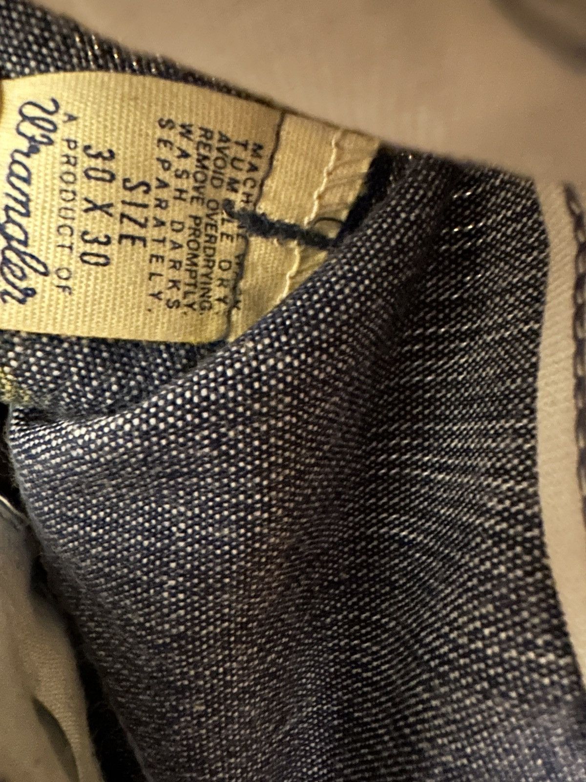 Wrangler Vintage 70s Wrangler Bellbottoms Raw Denim Size US 30 / EU 46 - 4 Thumbnail