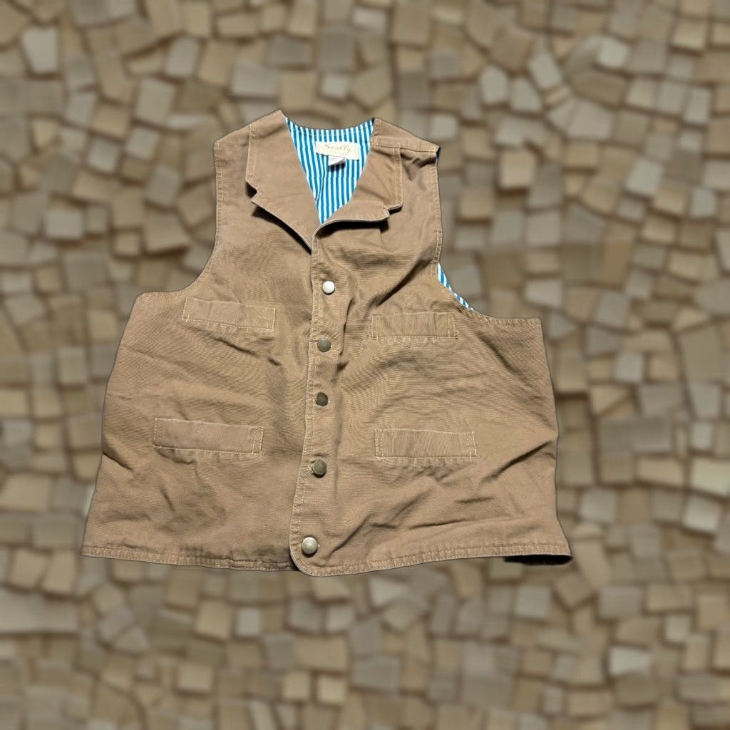Scully VINTAGE Scully Jacket Women XL Brown Khaki Vest Button Up Shirt Size XL / US 12-14 / IT 48-50 - 1 Thumbnail