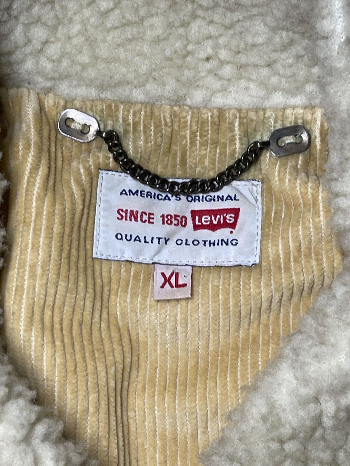Levi's 💥RARE💥Vintage Levis 90s Corduroy Heavy Jacket Rare Hype Size US XXL / EU 58 / 5 - 5 Thumbnail