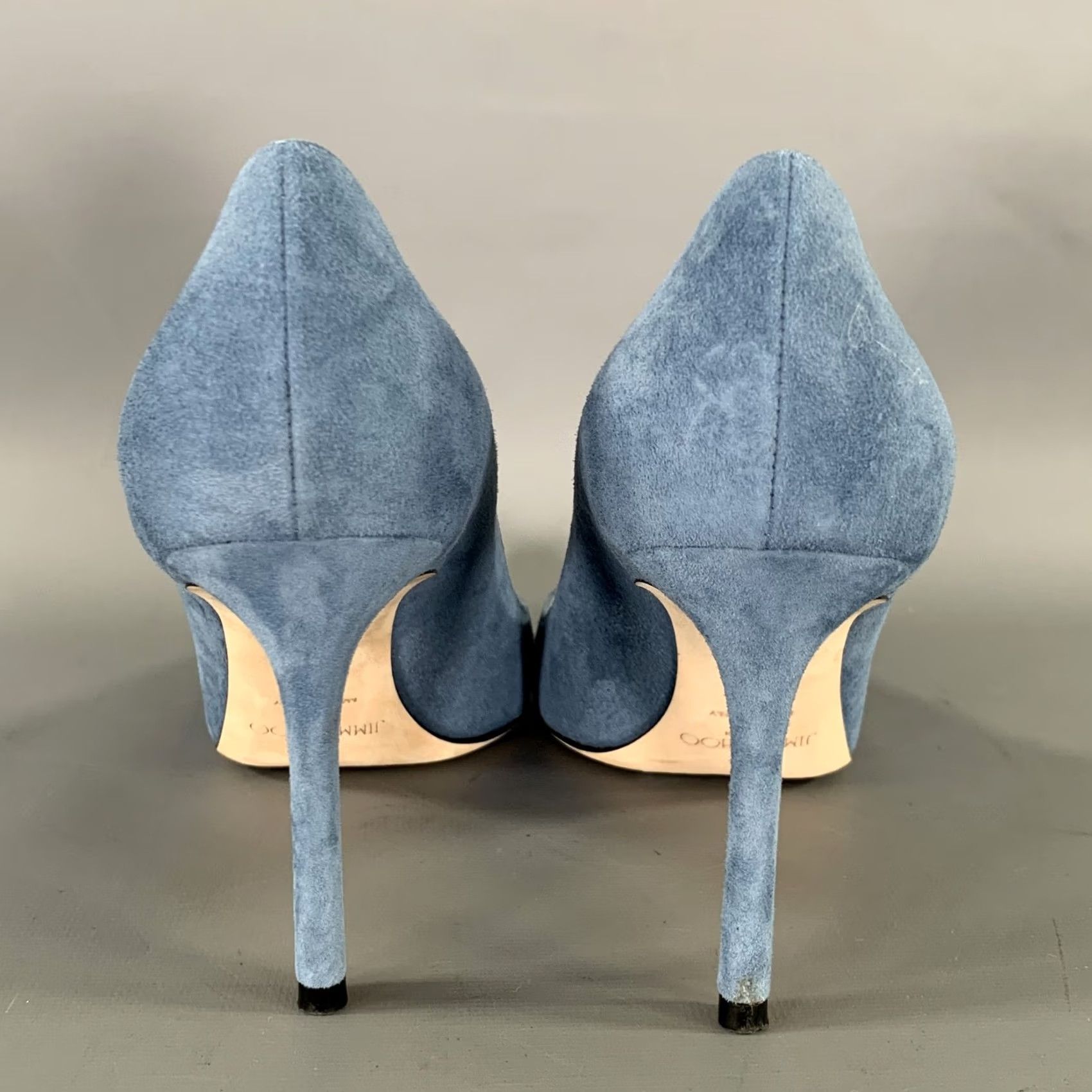 Jimmy Choo JIMMY CHOO Blue Suede Pumps Size 9 Womens J0001474039 Size US 9 / IT 39 - 3 Thumbnail