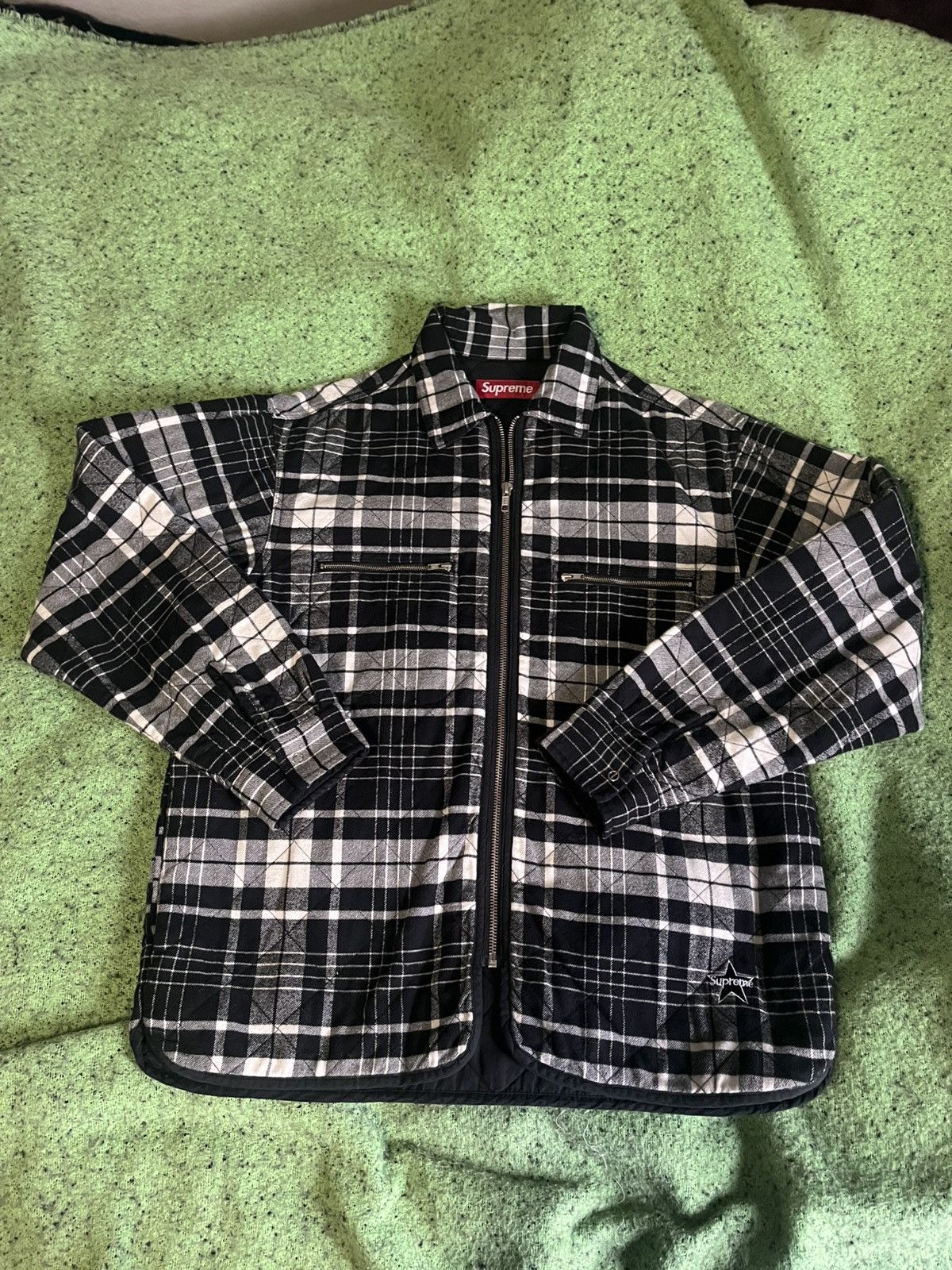 Supreme Quilted Flannel | Grailed