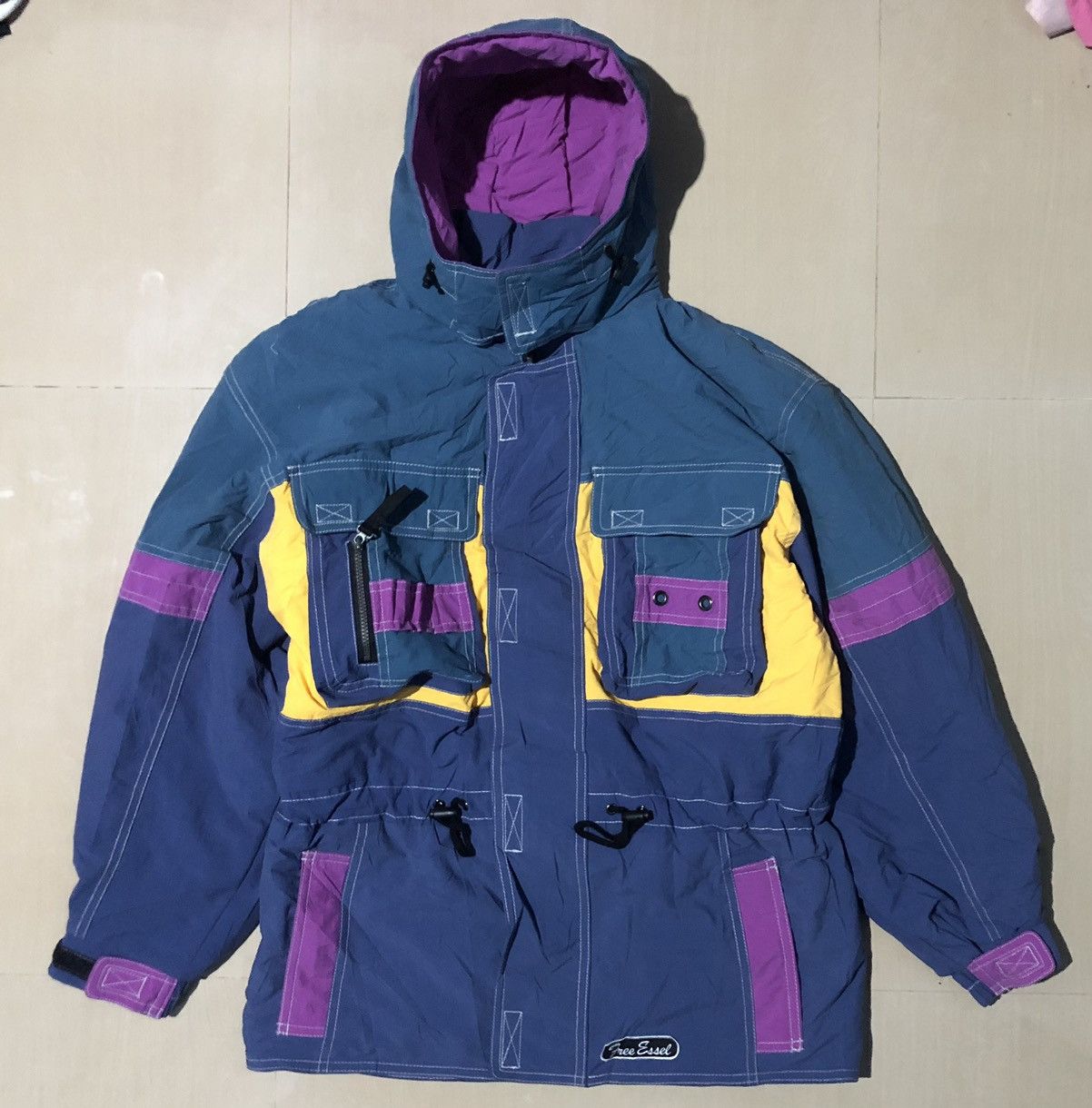 Vintage vintage japanese brand free essel ski jacket Size US L / EU 52-54 / 3 - 1 Thumbnail