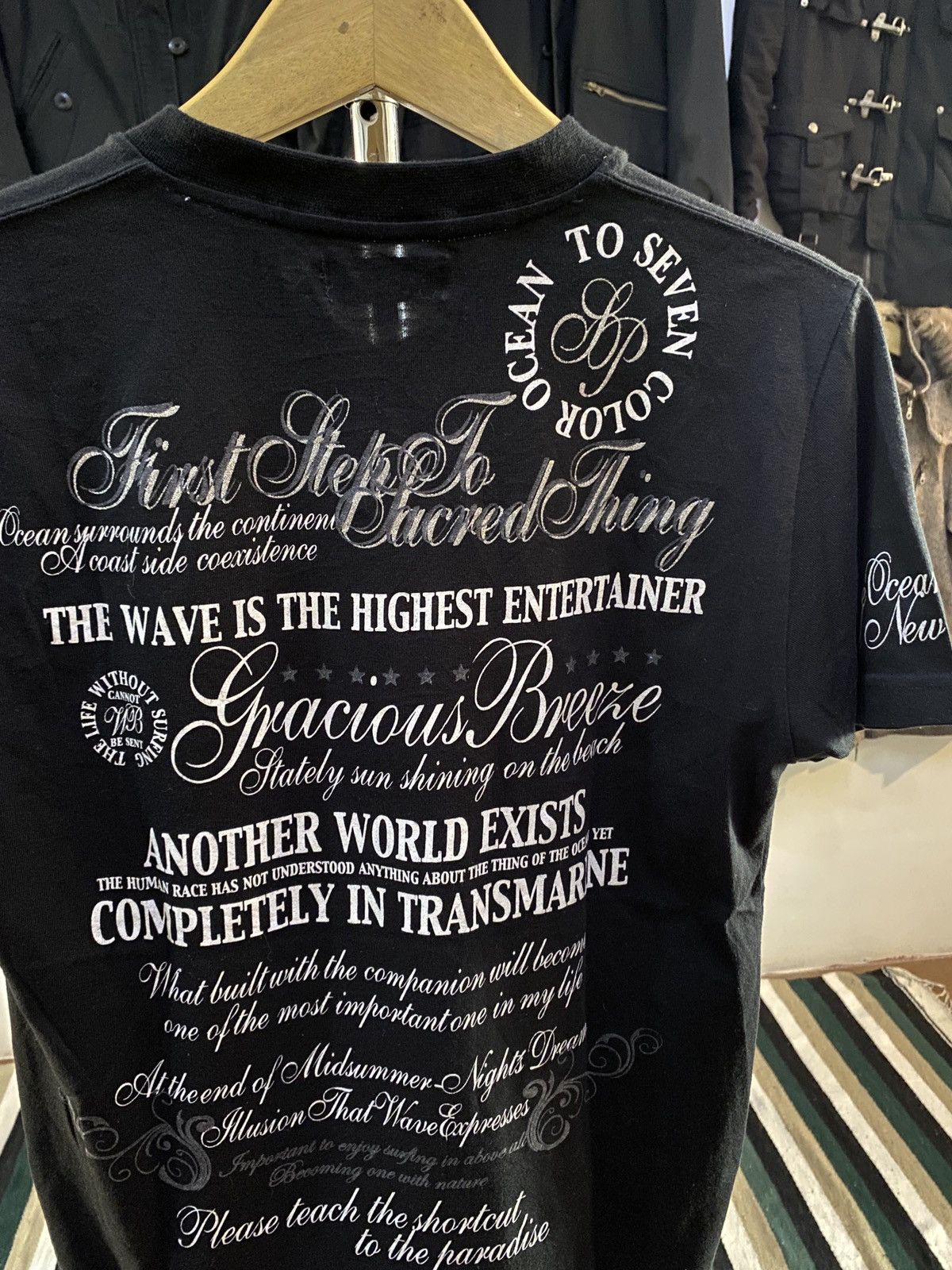 Hysteric Glamour × Undercover JAPANESE SignalPoint Poem Lgb ISWN Maison Margiela Style TEE Size US L / EU 52-54 / 3 - 15 Thumbnail