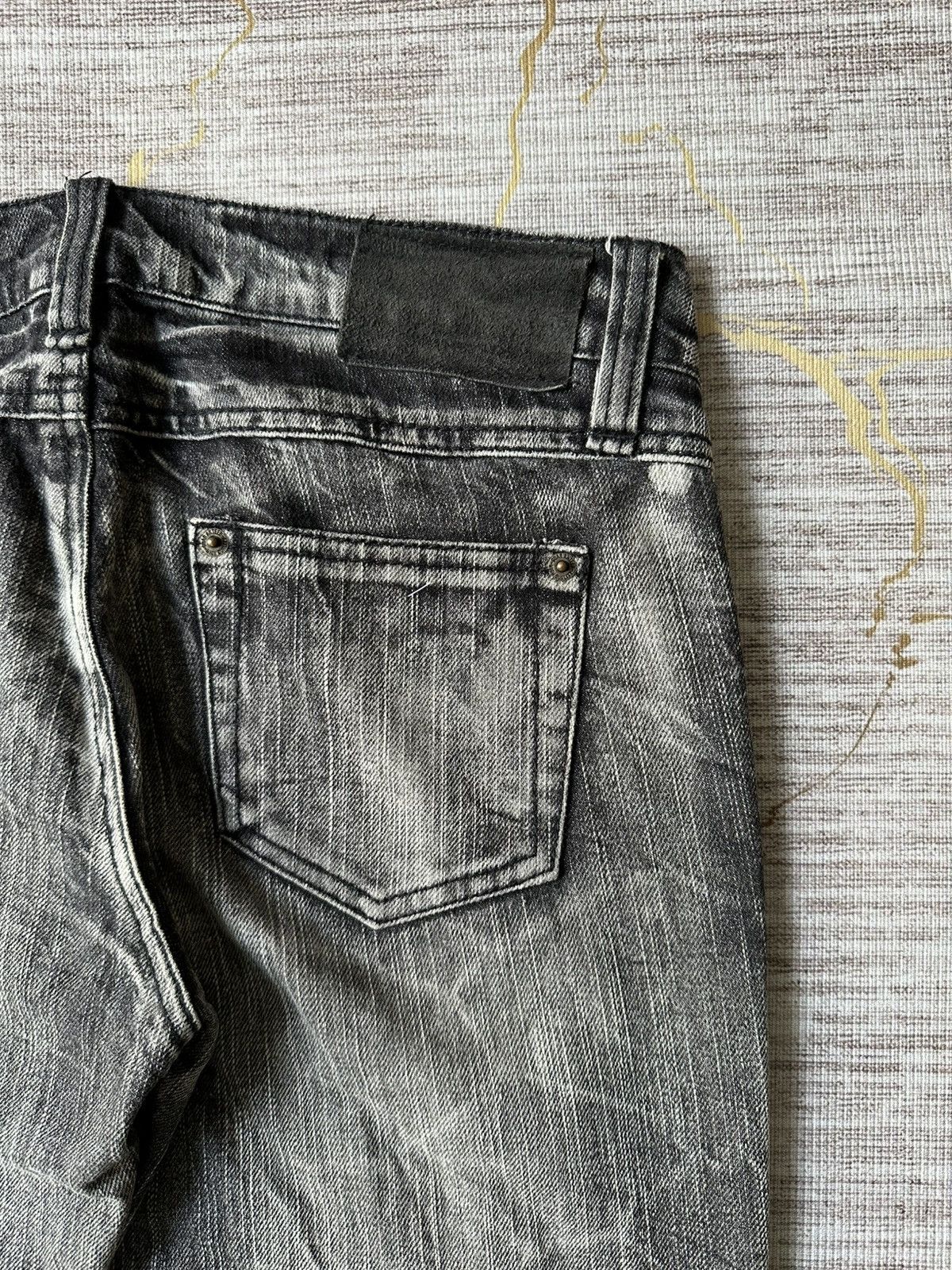 Japanese Brand CHU XXX Distressed Claw Marks Design Denim Size US 30 / EU 46 - 16 Thumbnail