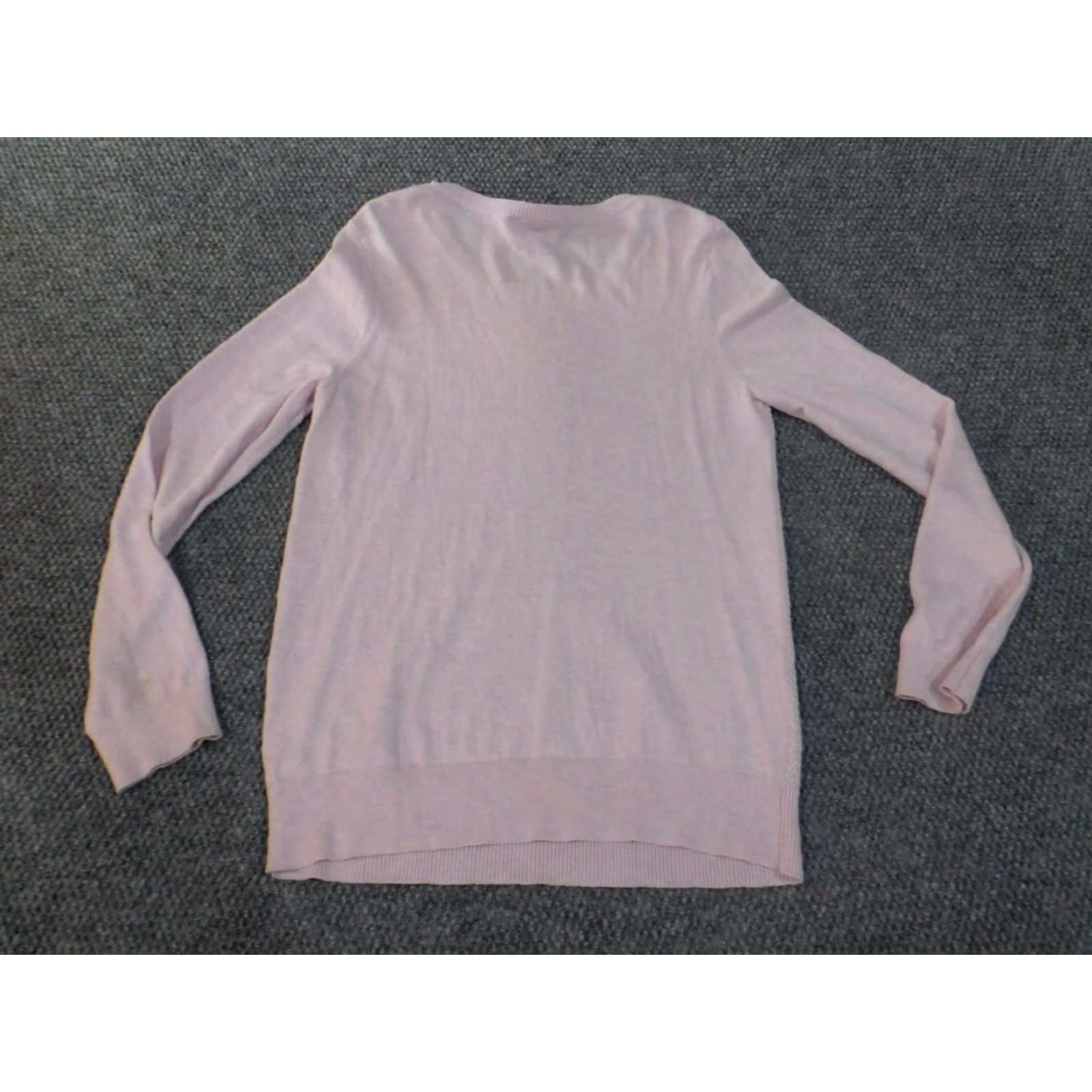 Loft LOFT Purple Knit Pullover Womens Cotton Rayon Loft Sweater Large Casual Crew Neck Long Sleeve Rib Knit Solid Size L / US 10 / IT 46 - 7 Thumbnail