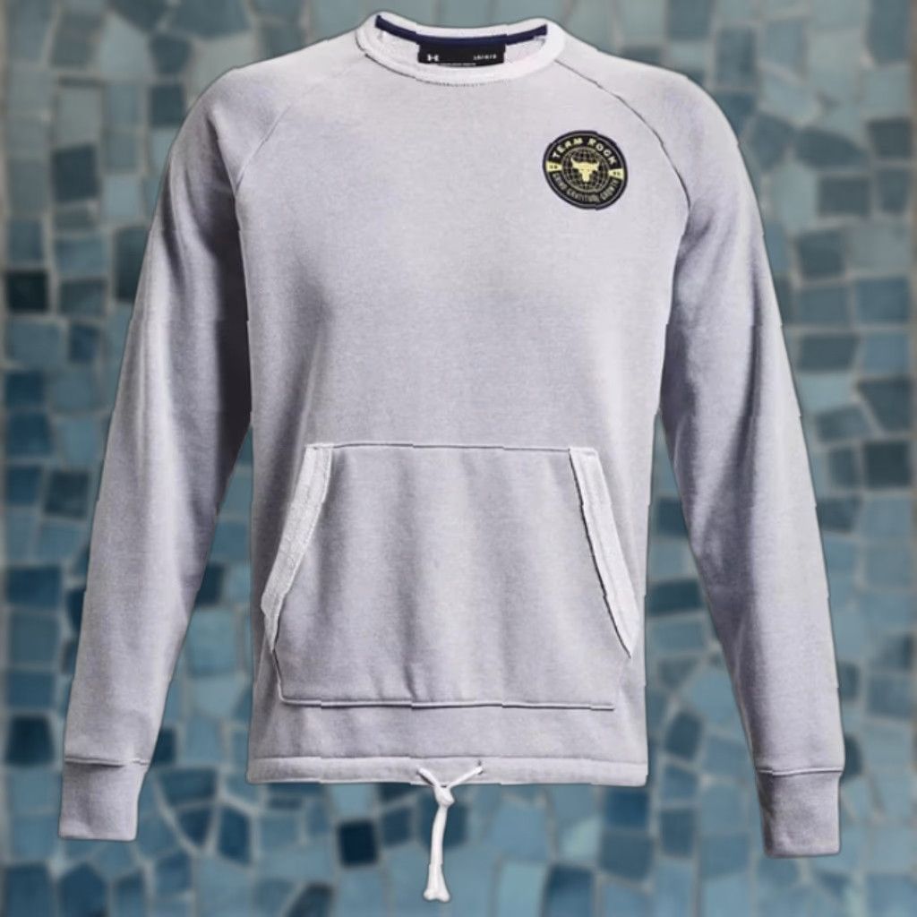 Under Armour VINTAGE Under Armour Project Rock Sweatshirt Mens XL Heavyweight Terry Crewneck Training Size US XL / EU 56 / 4 - 1 Thumbnail