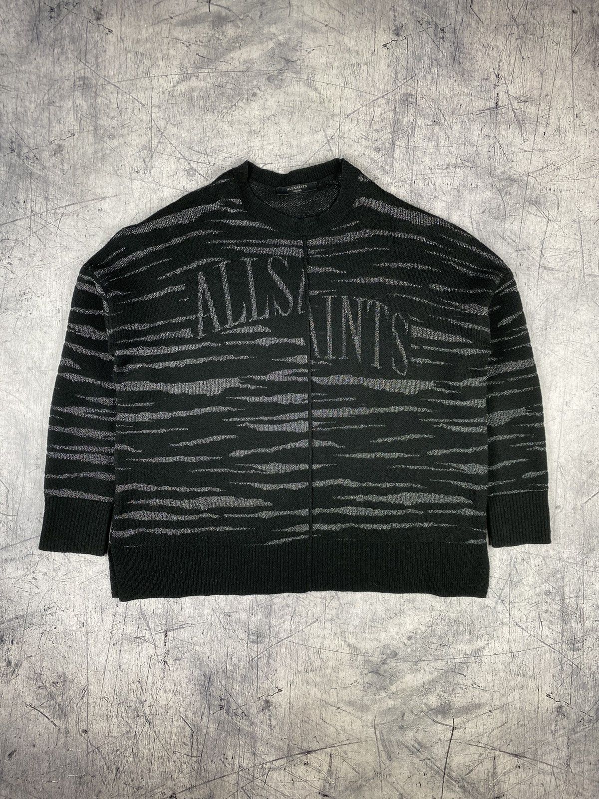 Allsaints Luxury Allsaints Designer Big Logo Sweater Sweatshirt Size S / US 4 / IT 40 - 2 Thumbnail