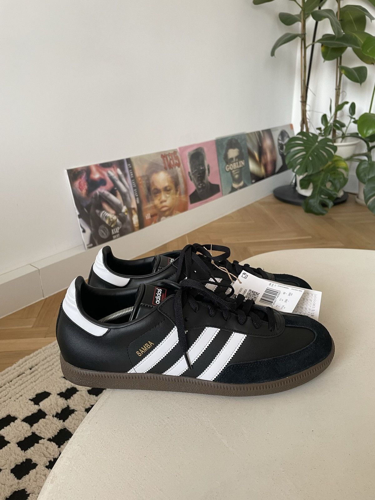 image of Adidas Samba OG Low Sneakers Casual Streetwear Hype in Black, Men's (Size 11.5)