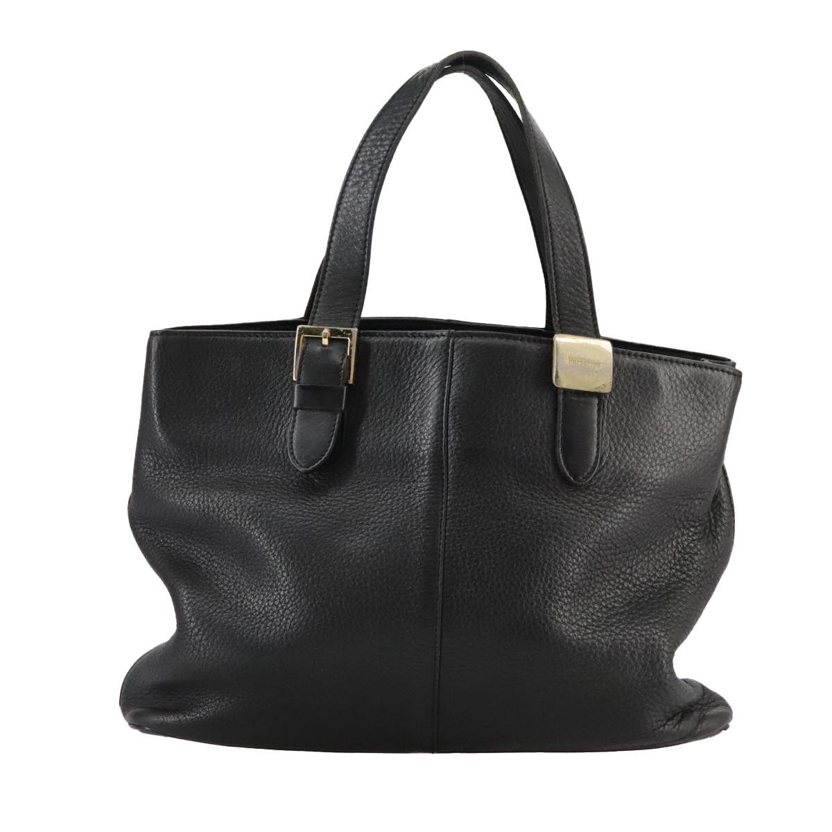 Burberry Black Leather Handbag (Pre-Owned) Size ONE SIZE - 1 Thumbnail