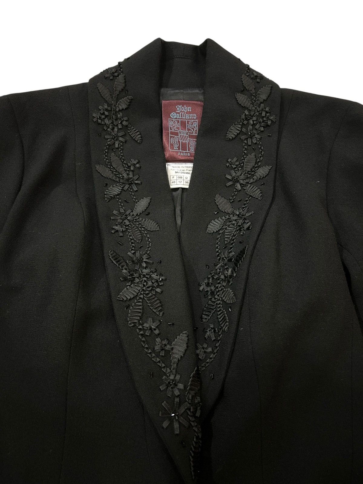John Galliano F/W 98 Embroidered Evening Jacket Size M / US 6-8 / IT 42-44 - 5 Thumbnail