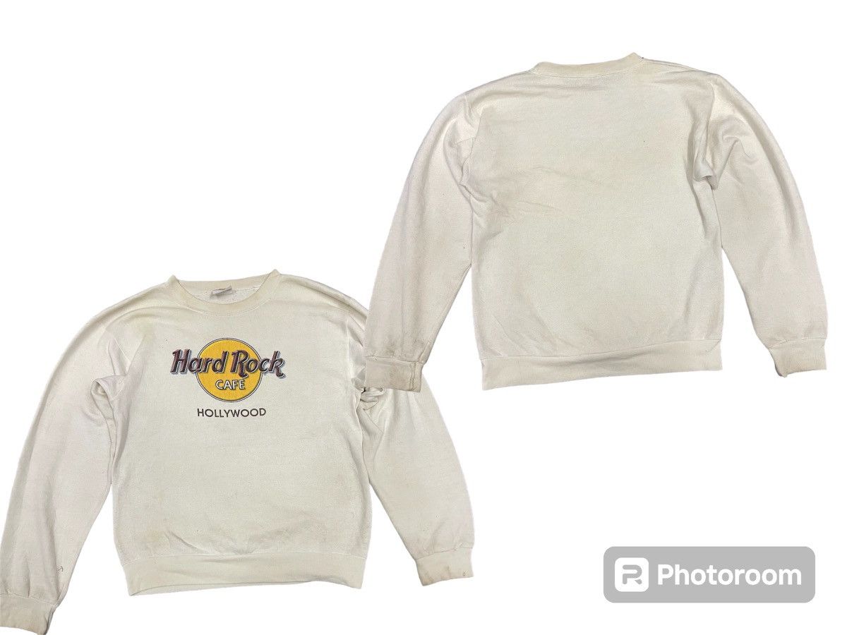 Hard Rock Cafe 90s HARD ROCK CAFE HOLLYWOOD SWEATSHIRT Size US S / EU 44-46 / 1 - 1 Thumbnail